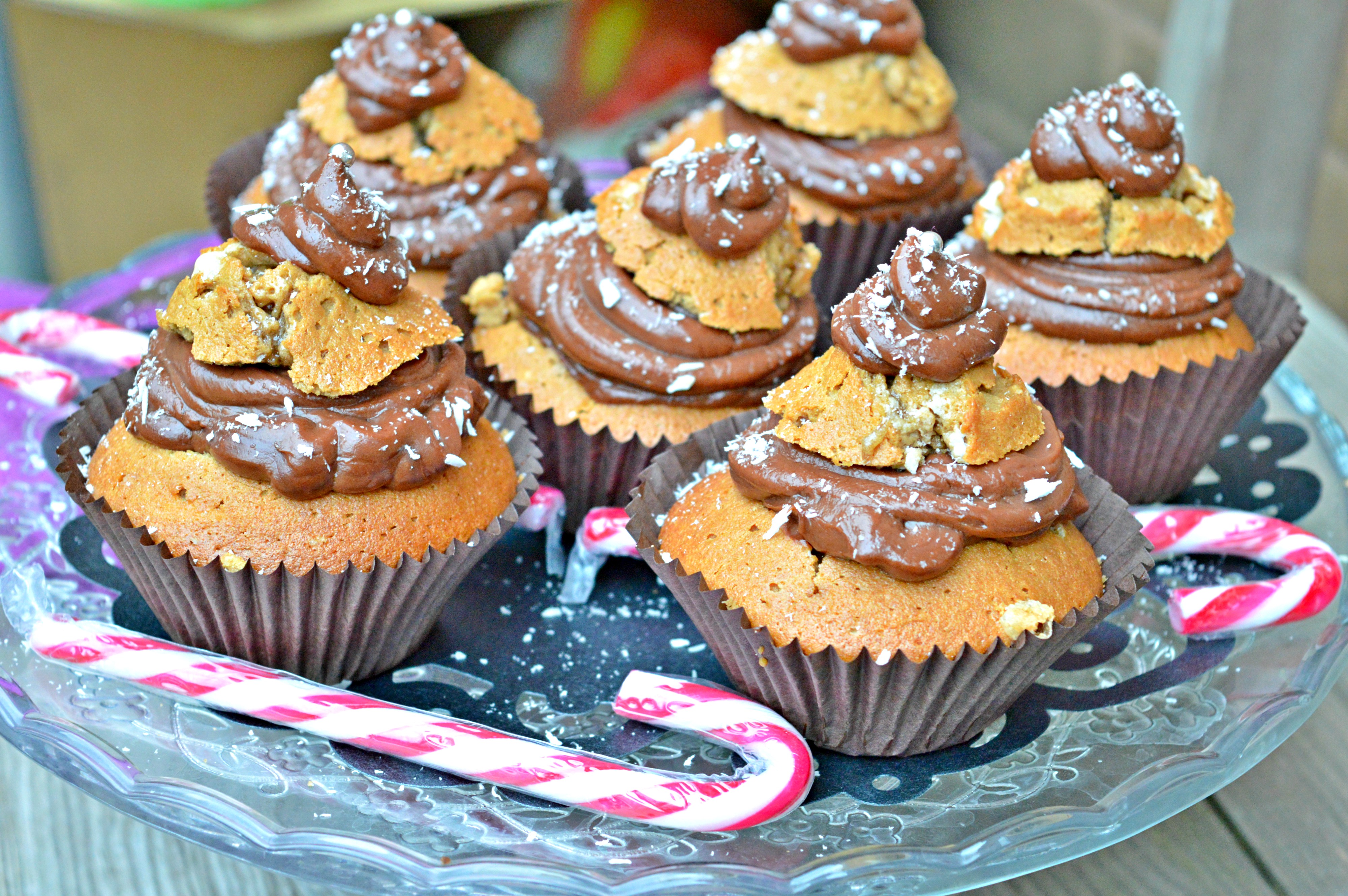 Mocha Christmas Tree Muffins