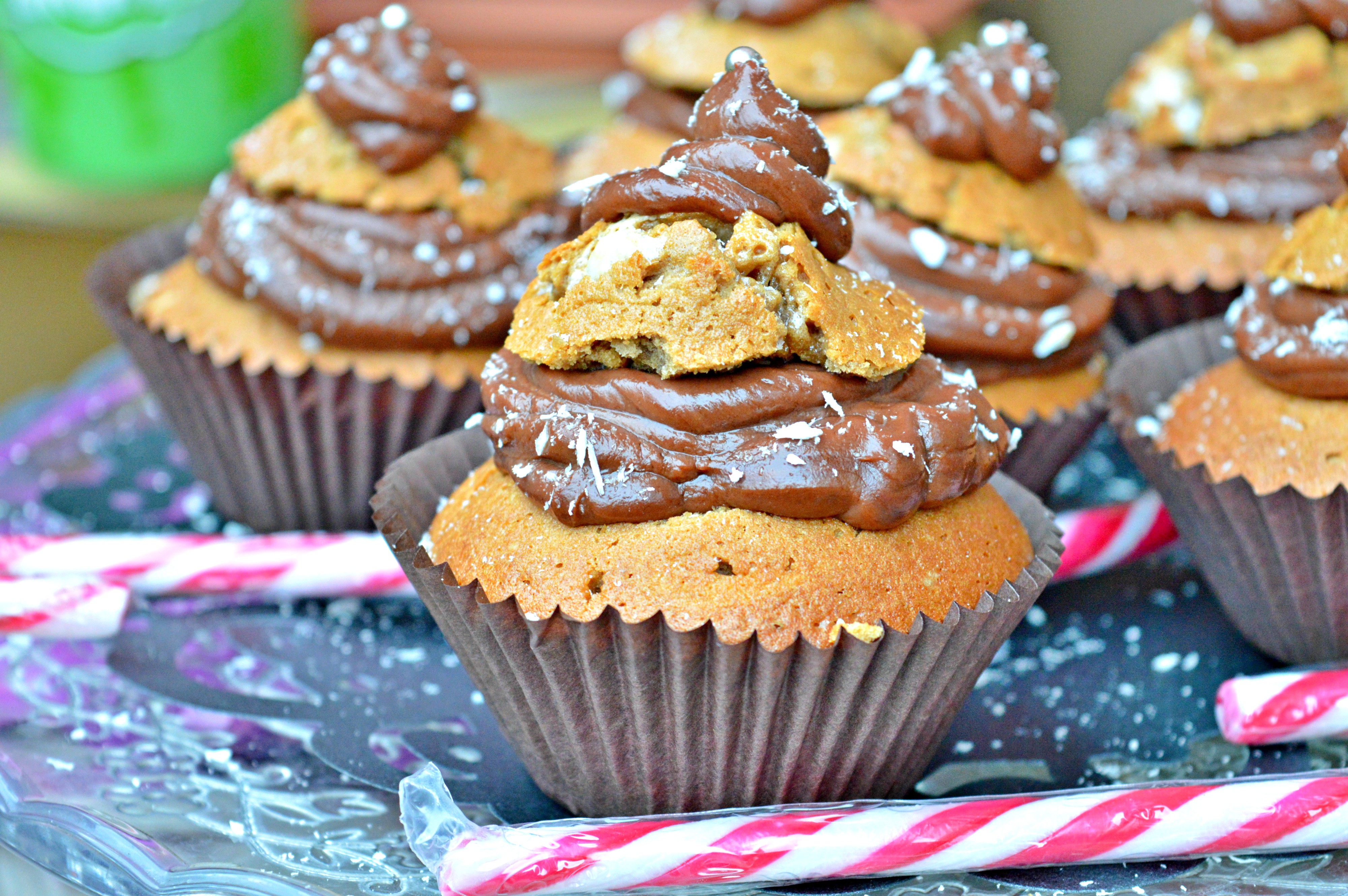 Mocha Christmas Tree Muffins