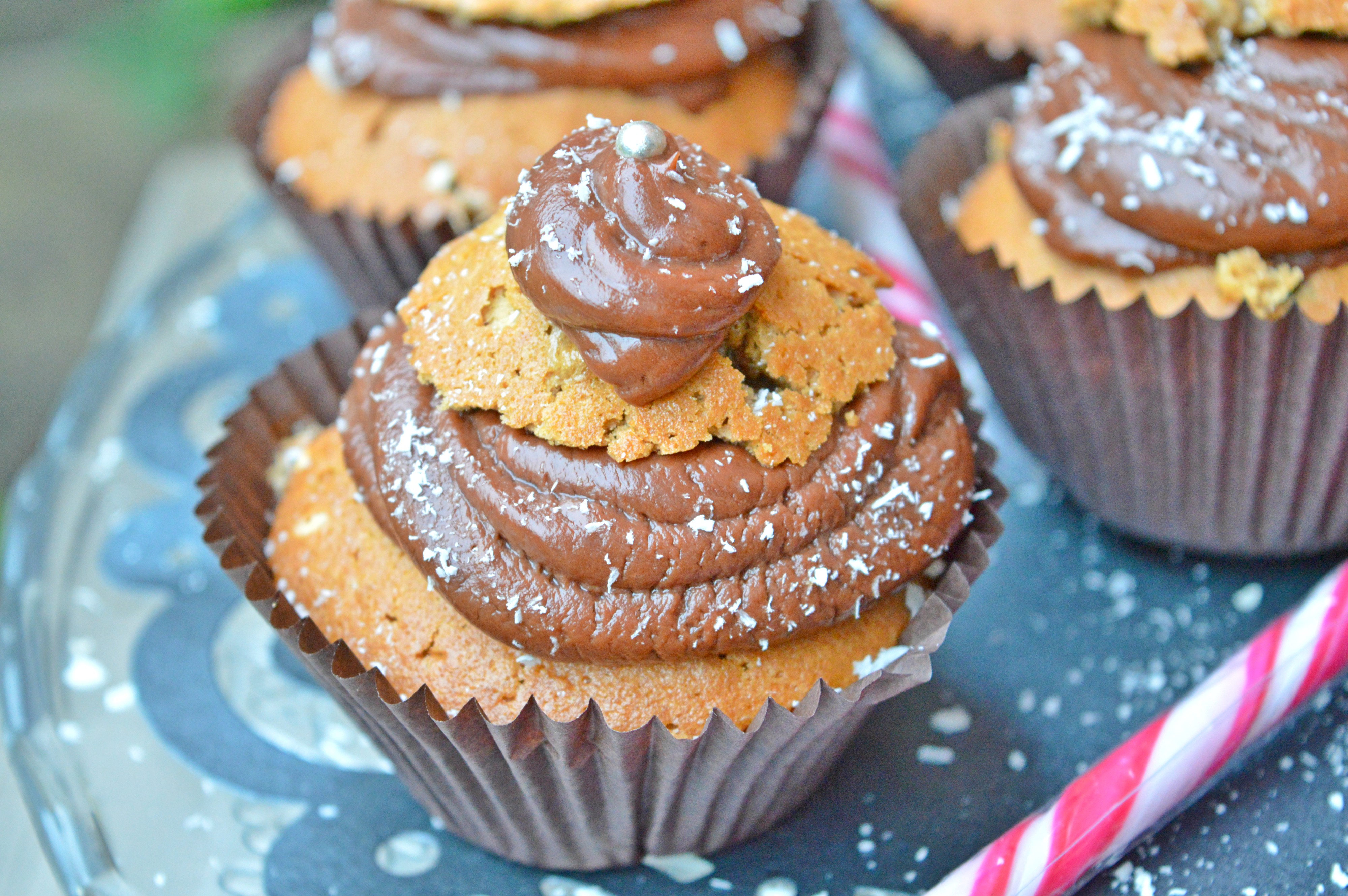 Mocha Christmas Tree Muffins