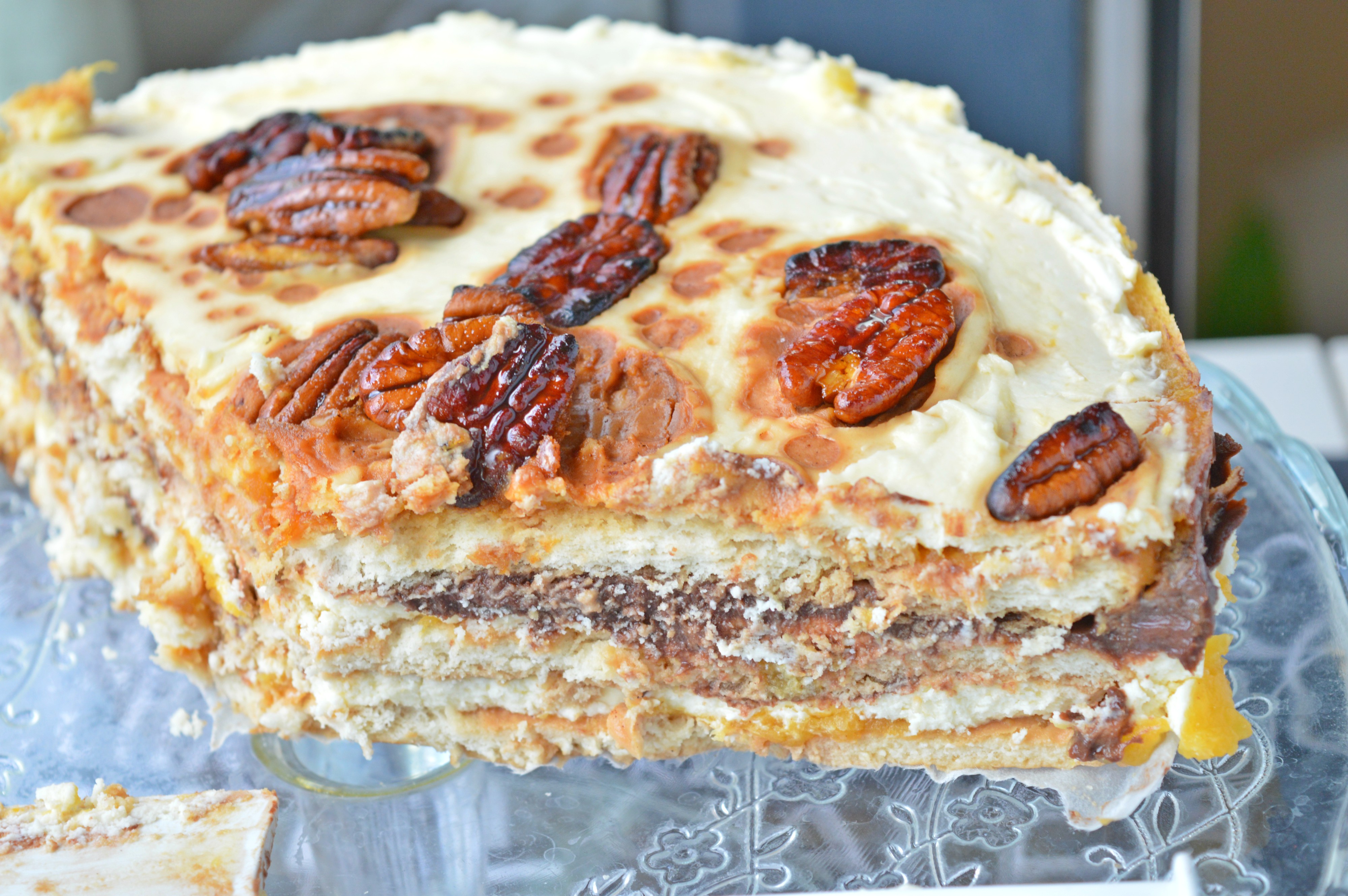 Pumpkin & Chocolate Biscuit Cake