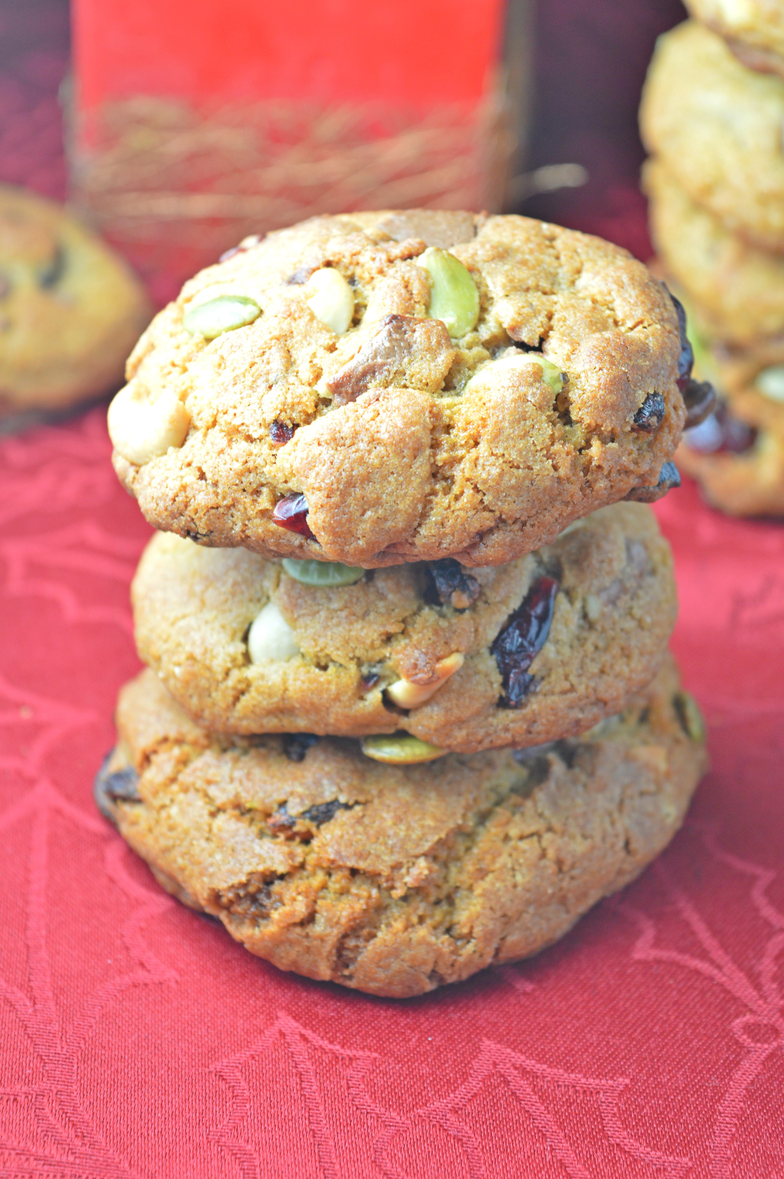 Chunky Nuts Seeds & Fruit Chocolate Chip Cookies