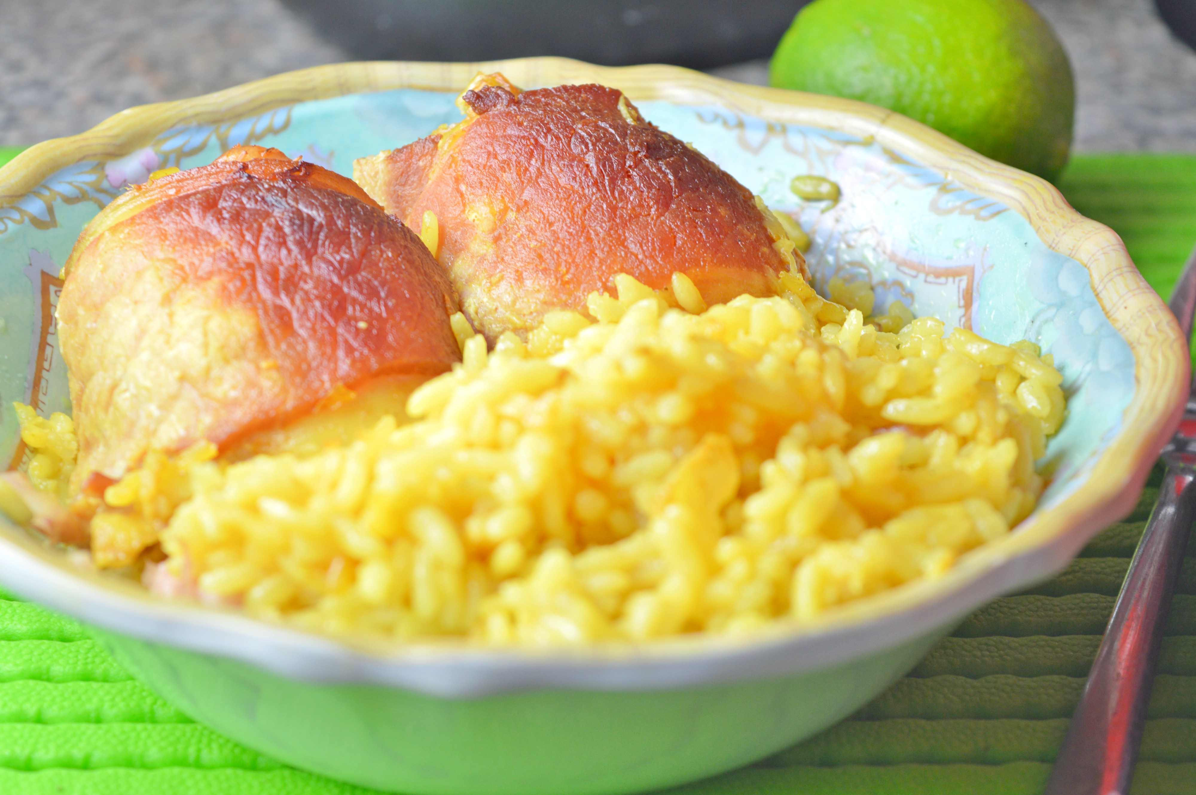 Lime & Turmeric Bacon Wrapped Chicken