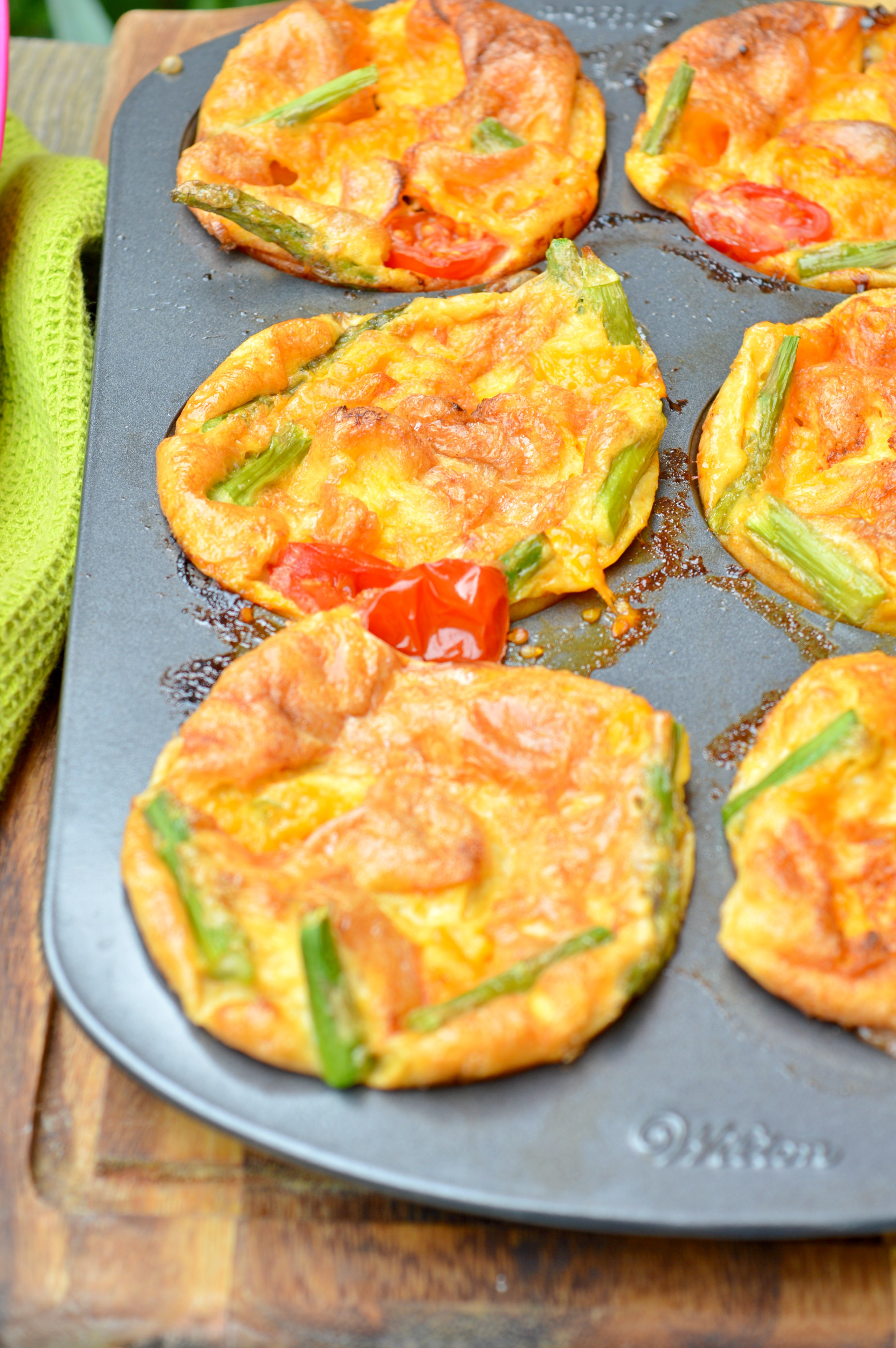 Asparagus & Cherry Tomato Egg Donuts