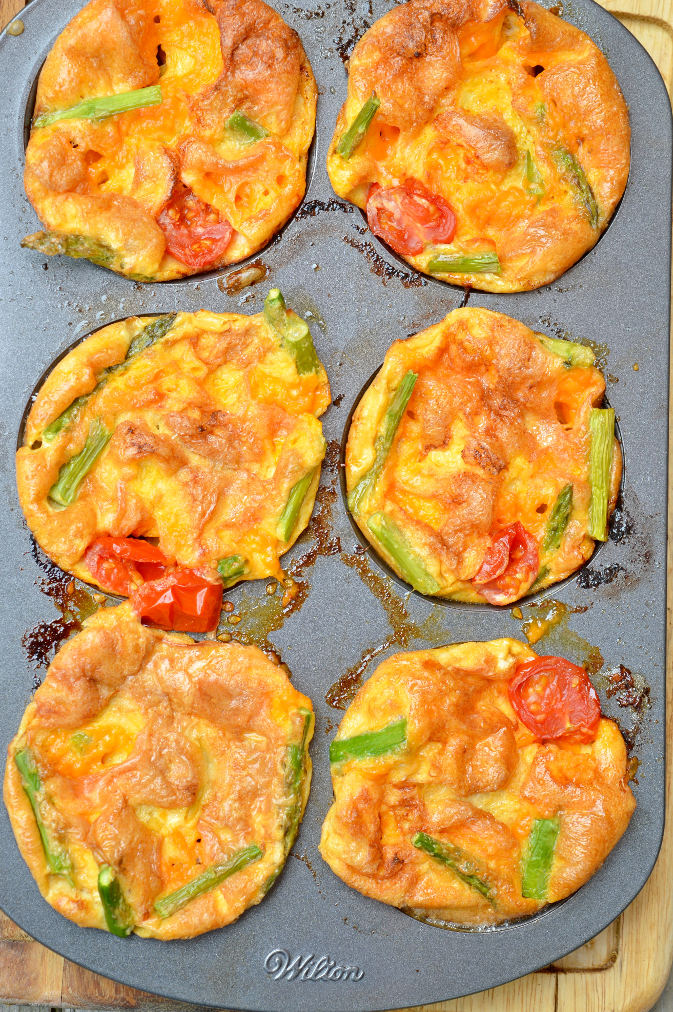 Asparagus & Cherry Tomato Egg Donuts
