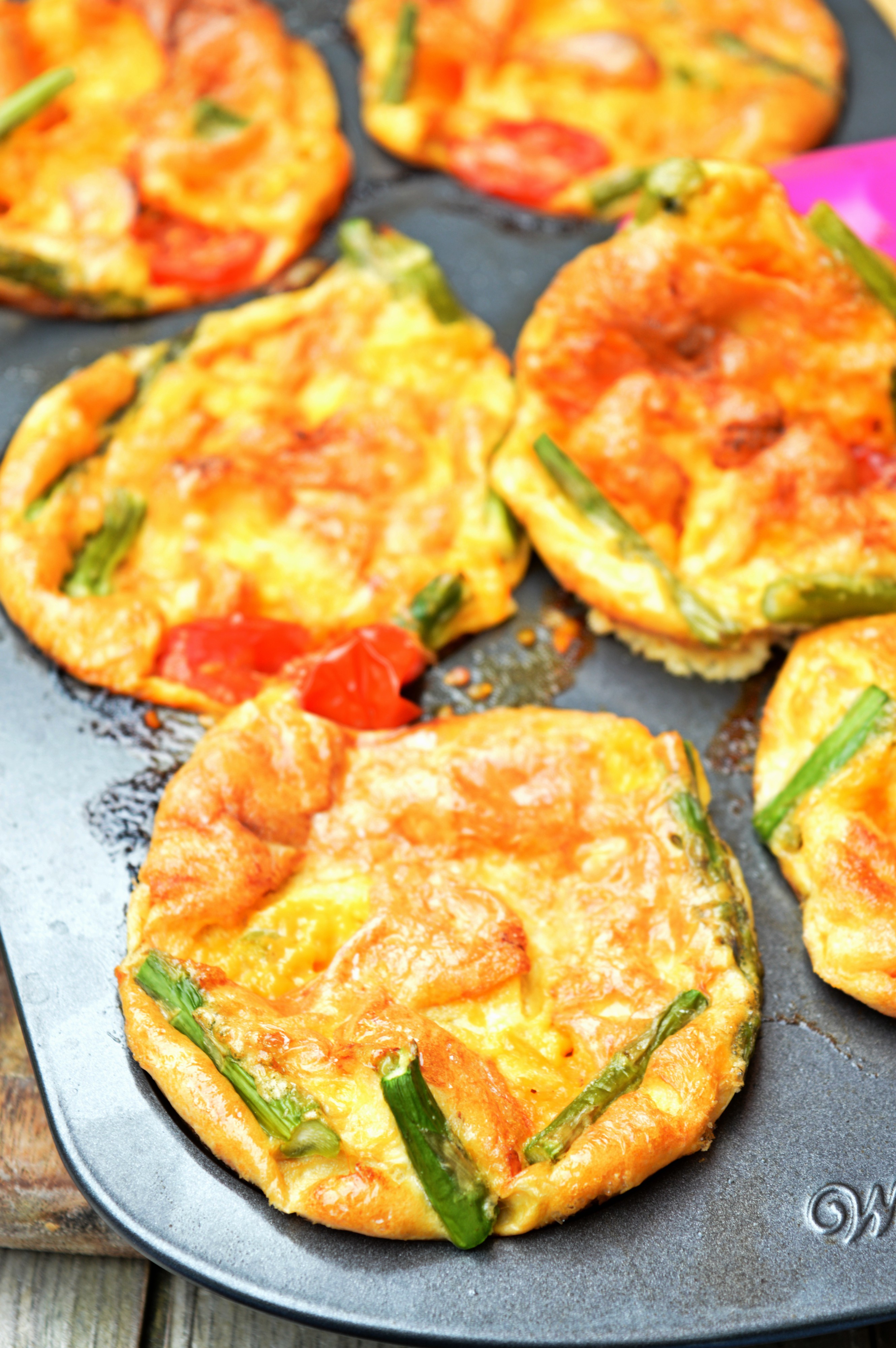 Asparagus & Cherry Tomato Egg Donuts