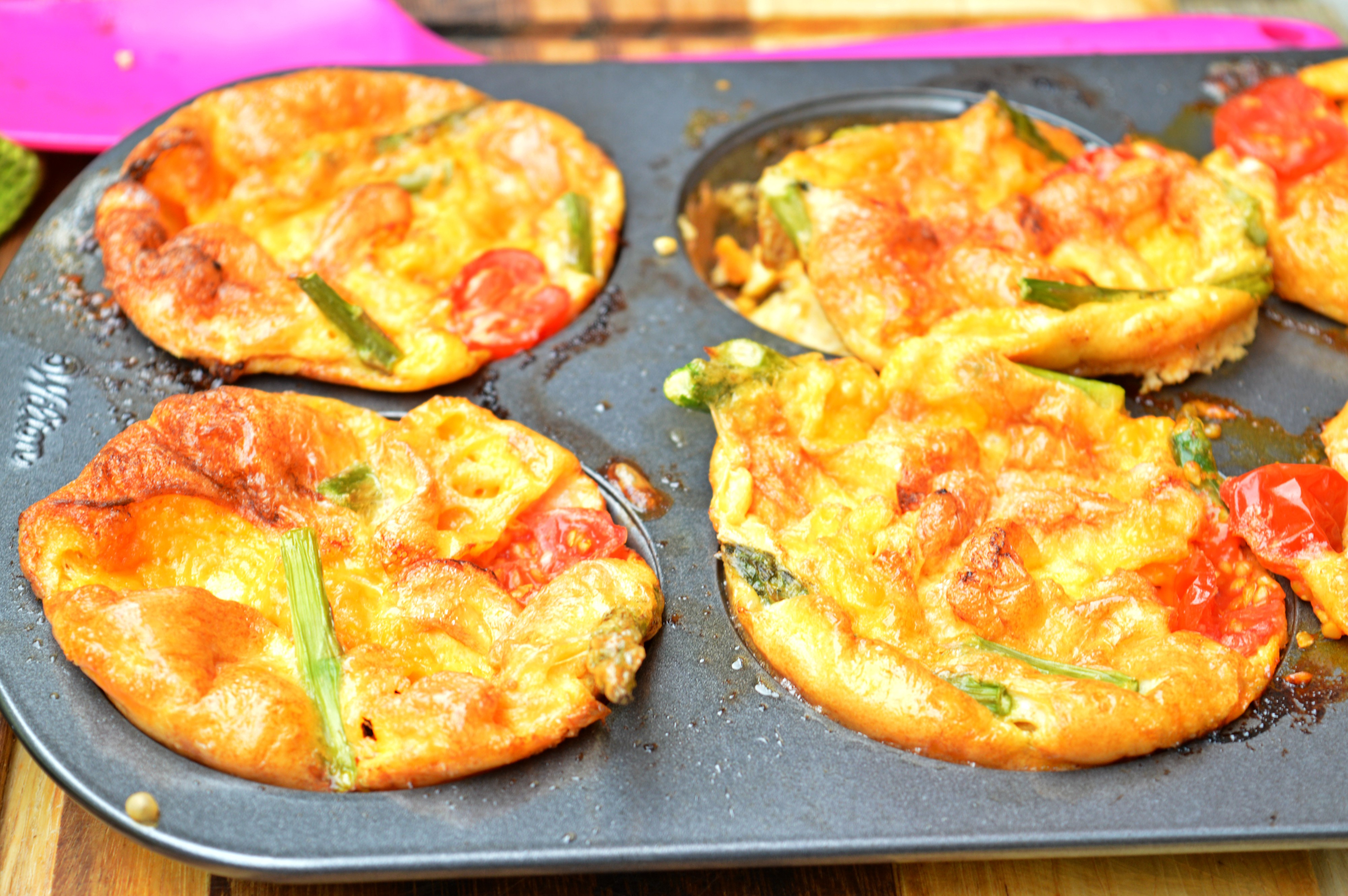 Asparagus & Cherry Tomato Egg Donuts