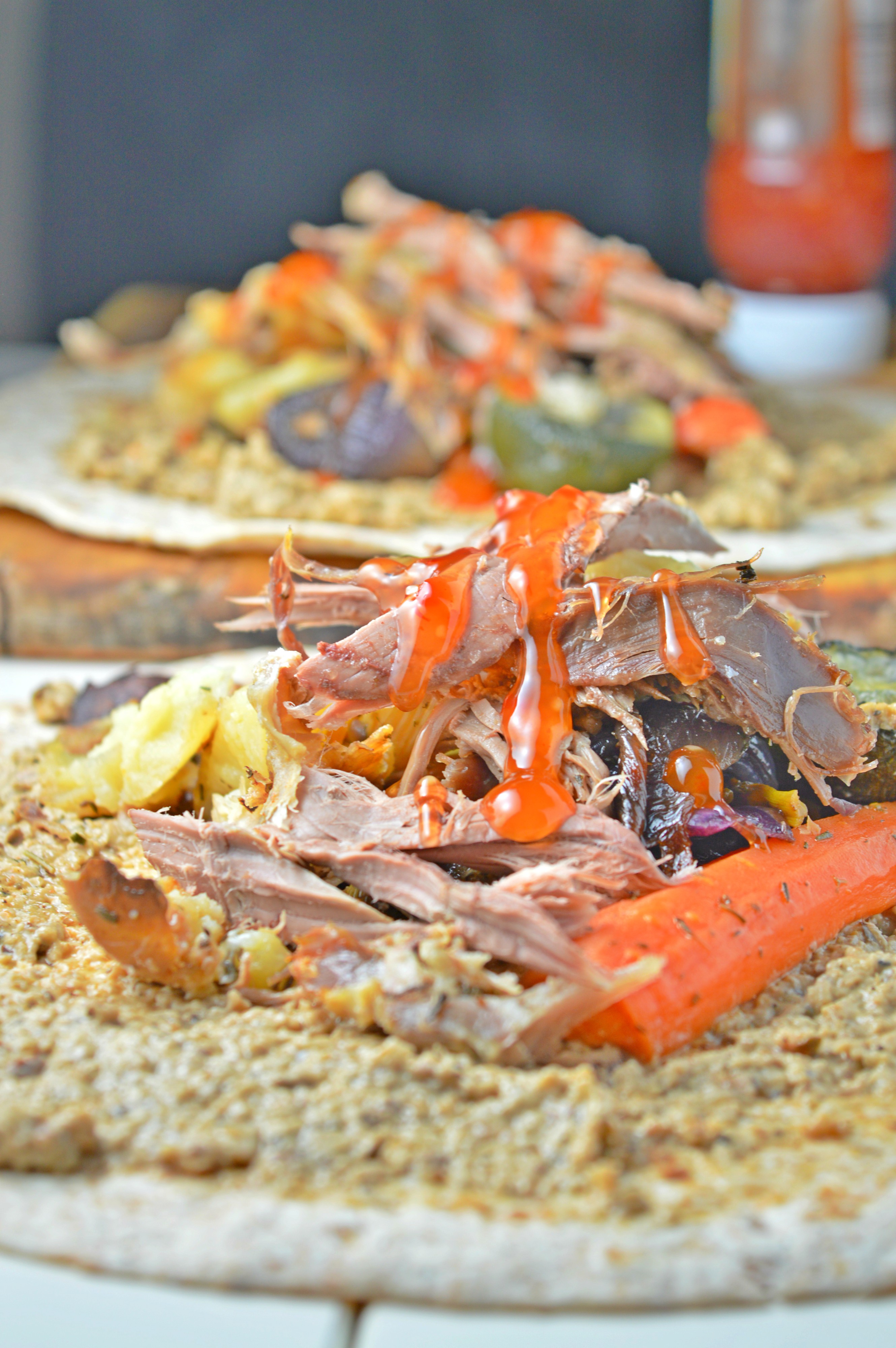 Leftover Lamb & Roasted Vegetables Wraps