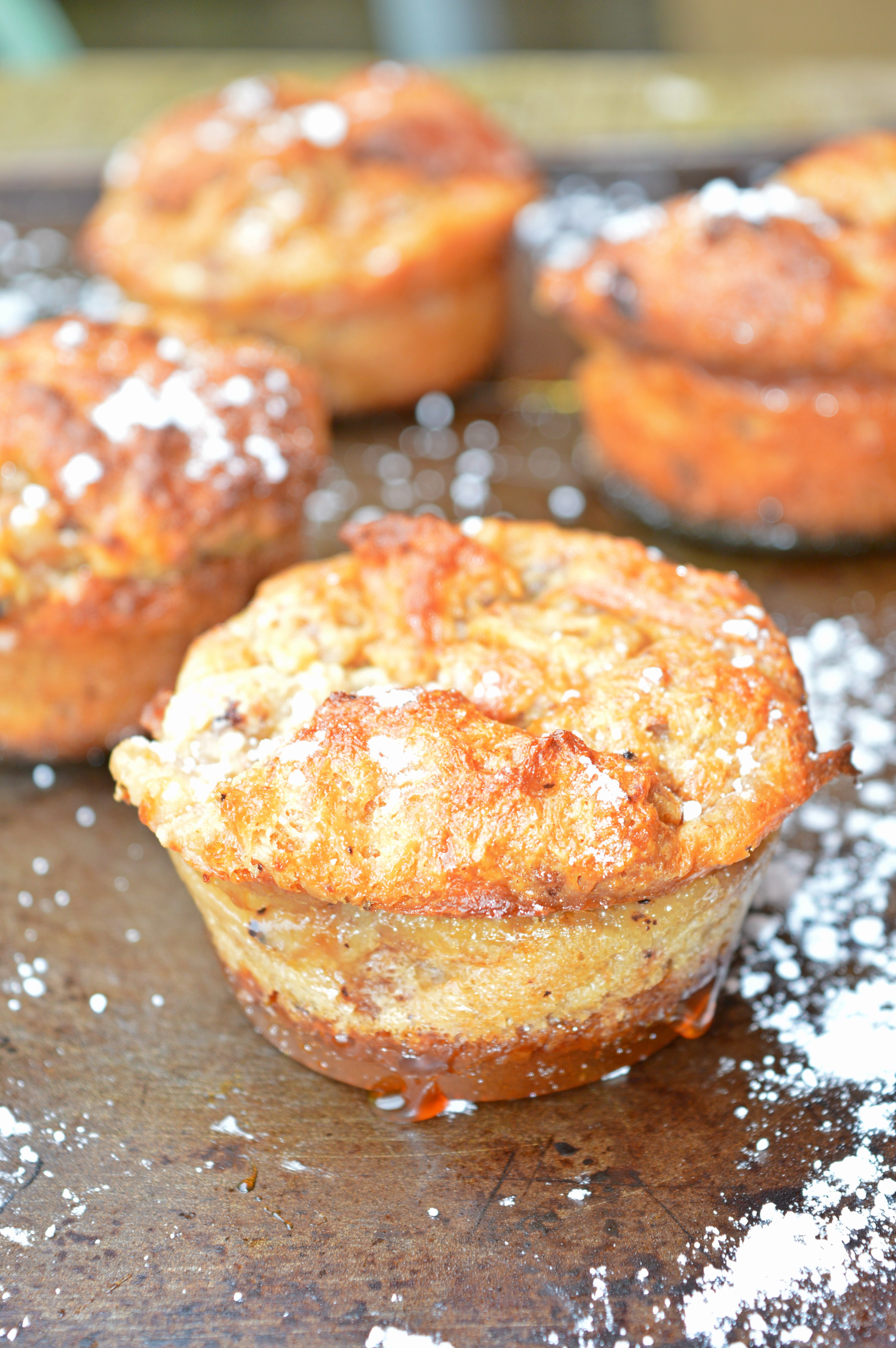 Salted Caramel Panettone Muffins