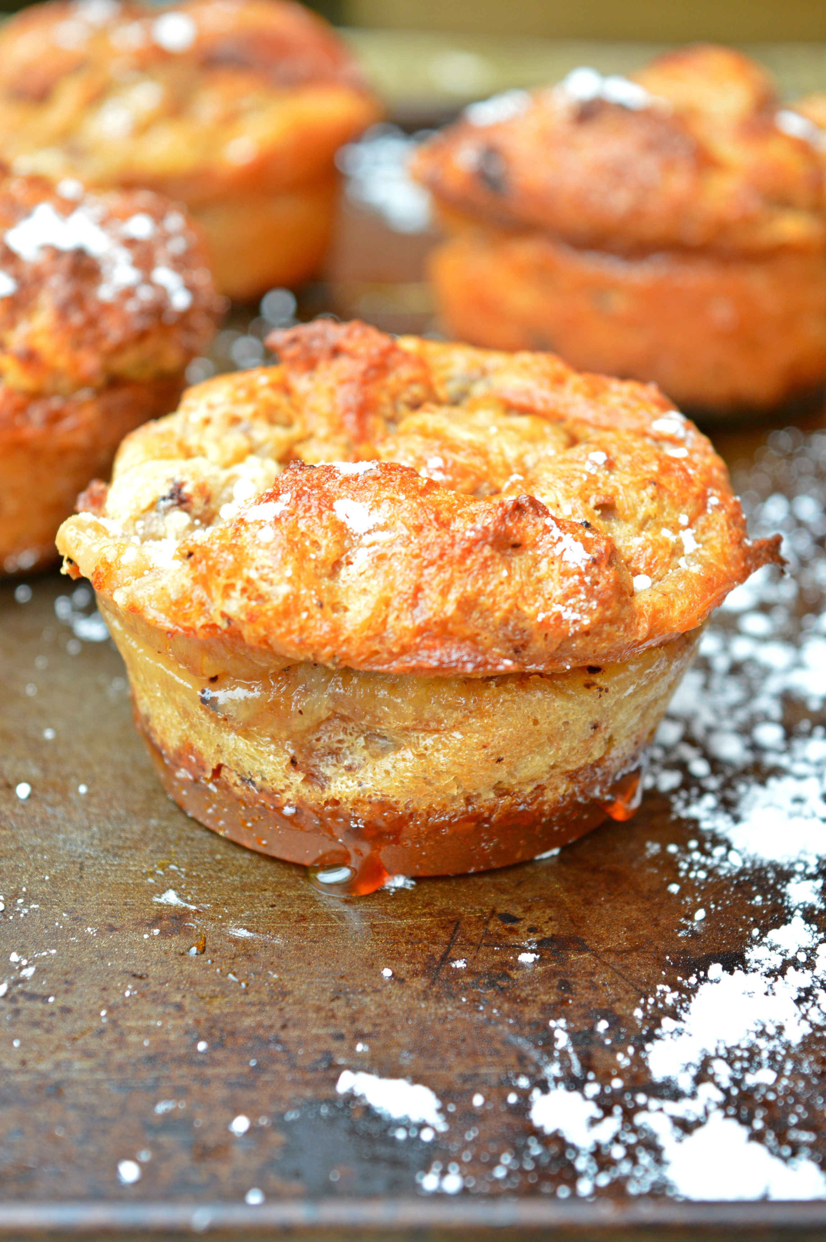 Salted Caramel Panettone Muffins