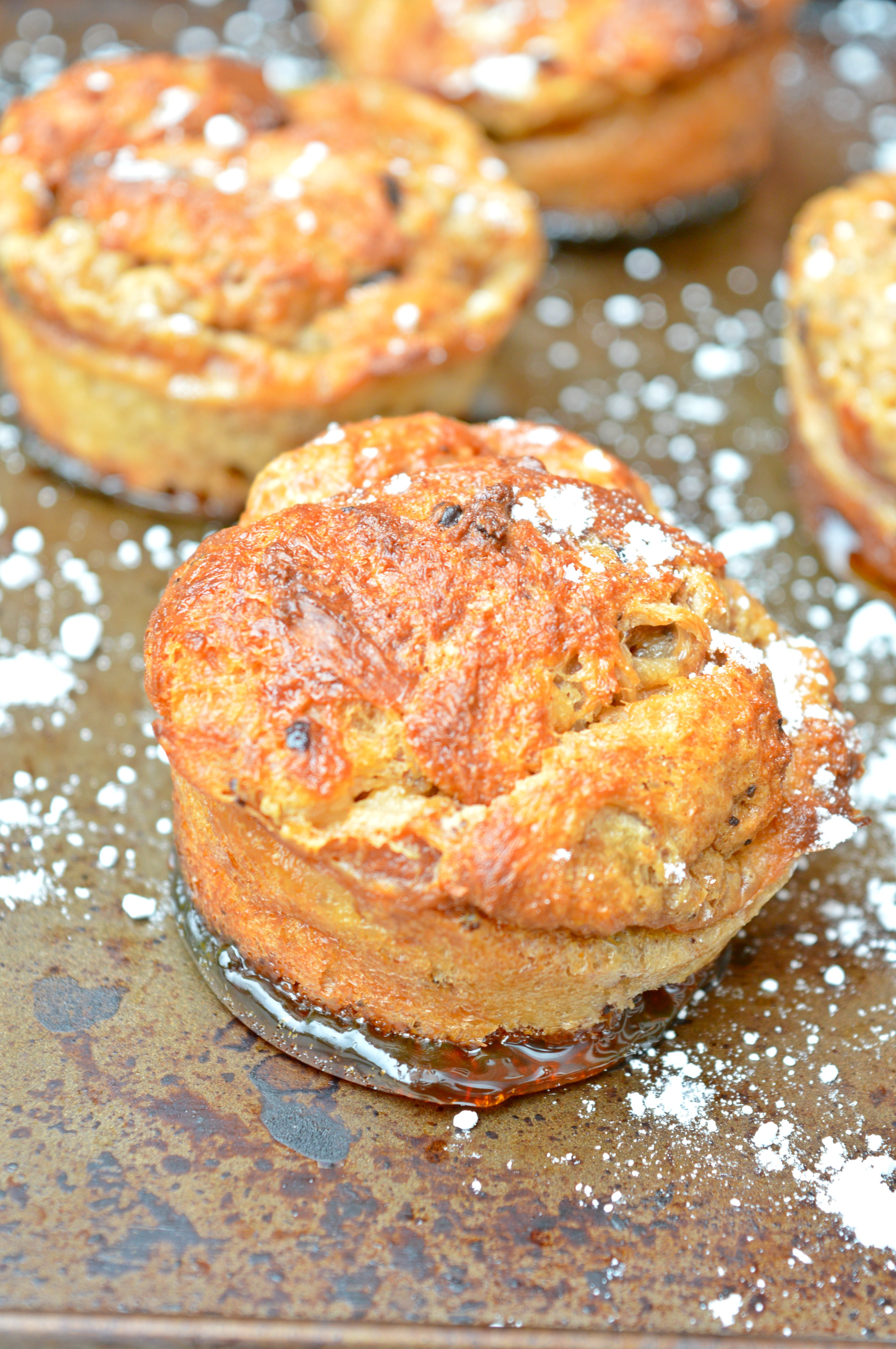 Salted Caramel Panettone Muffins