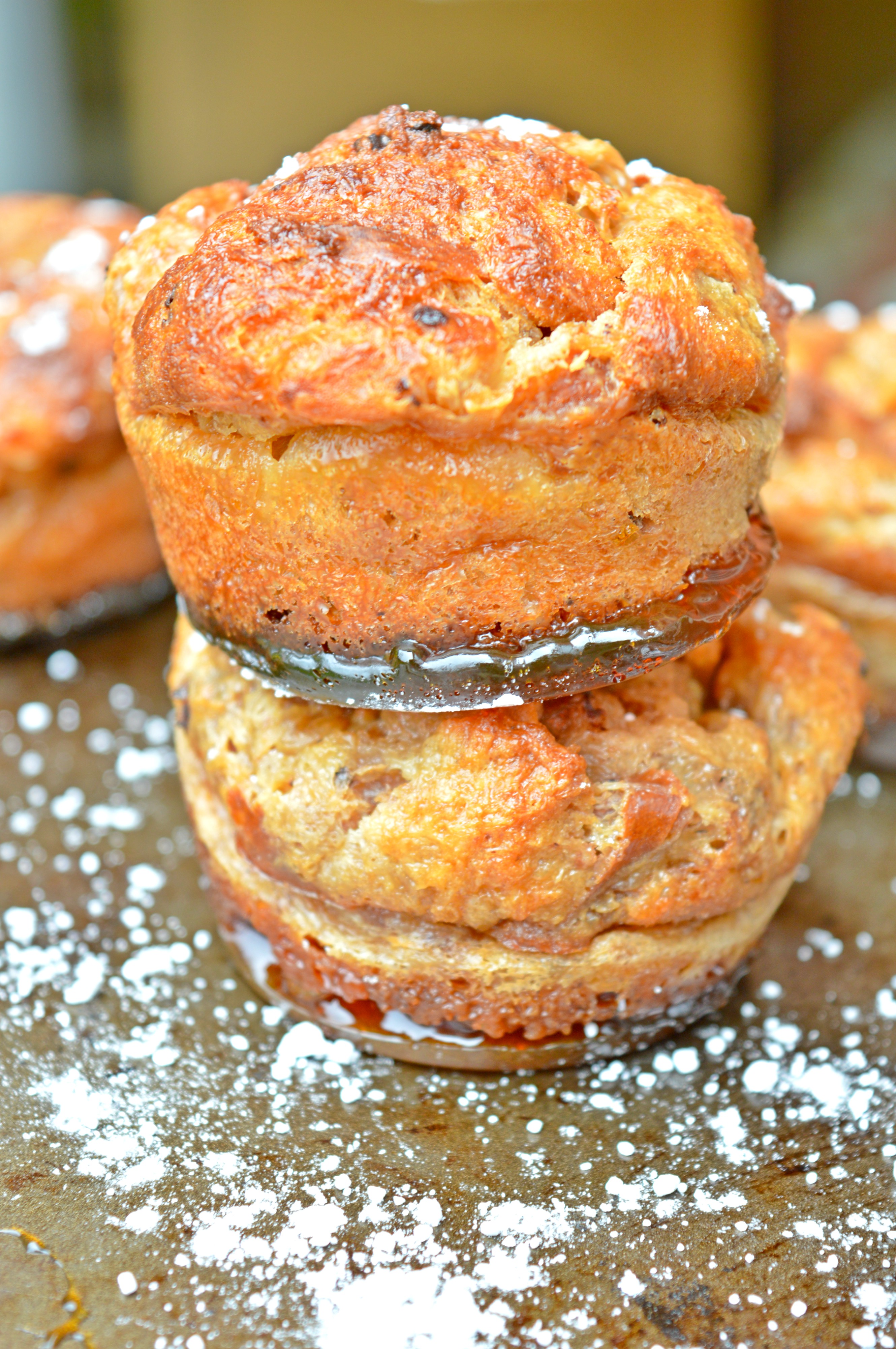 Slated Caramel Panettone Muffins