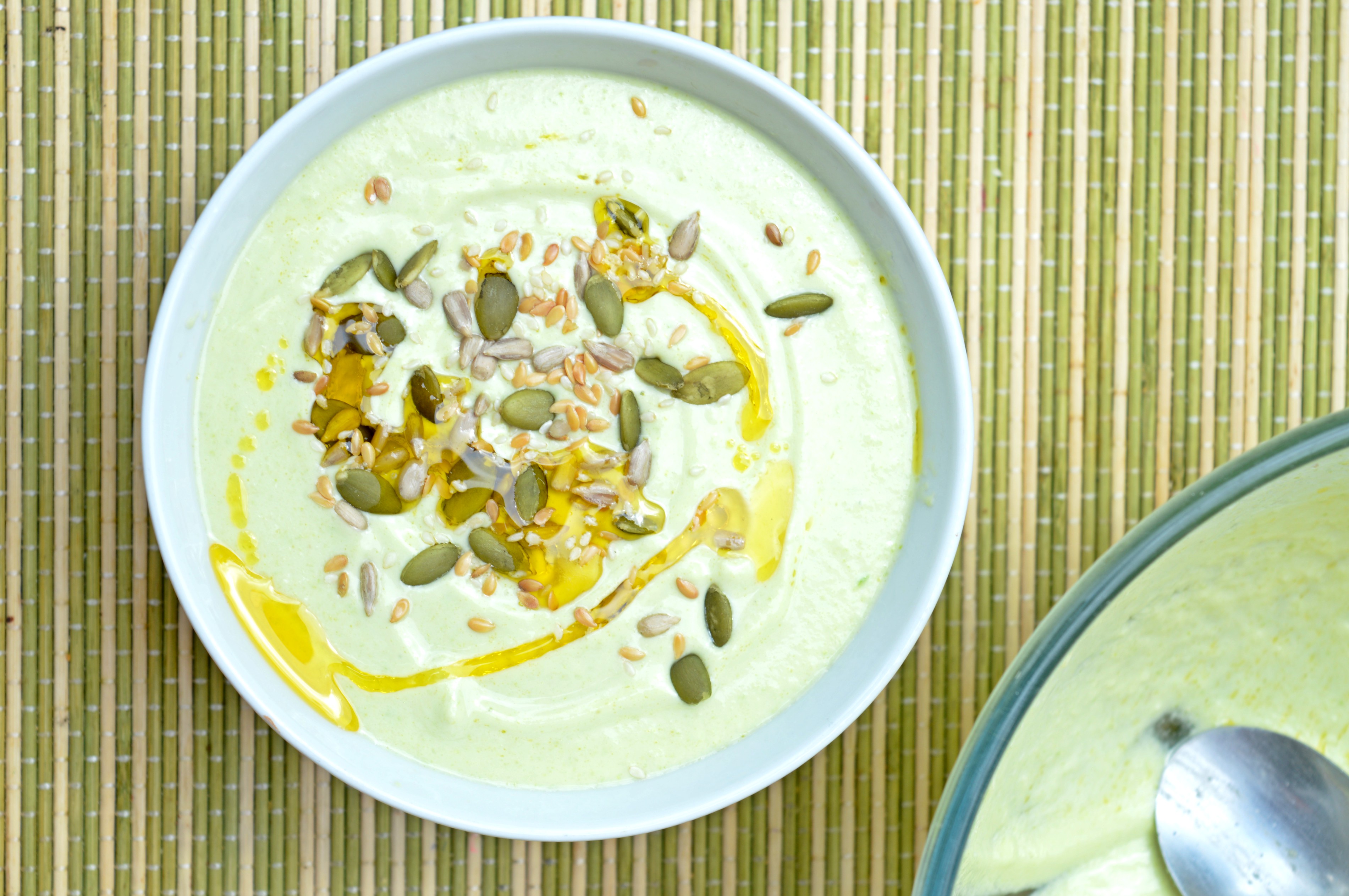 Cold zucchini & Avocado Soup