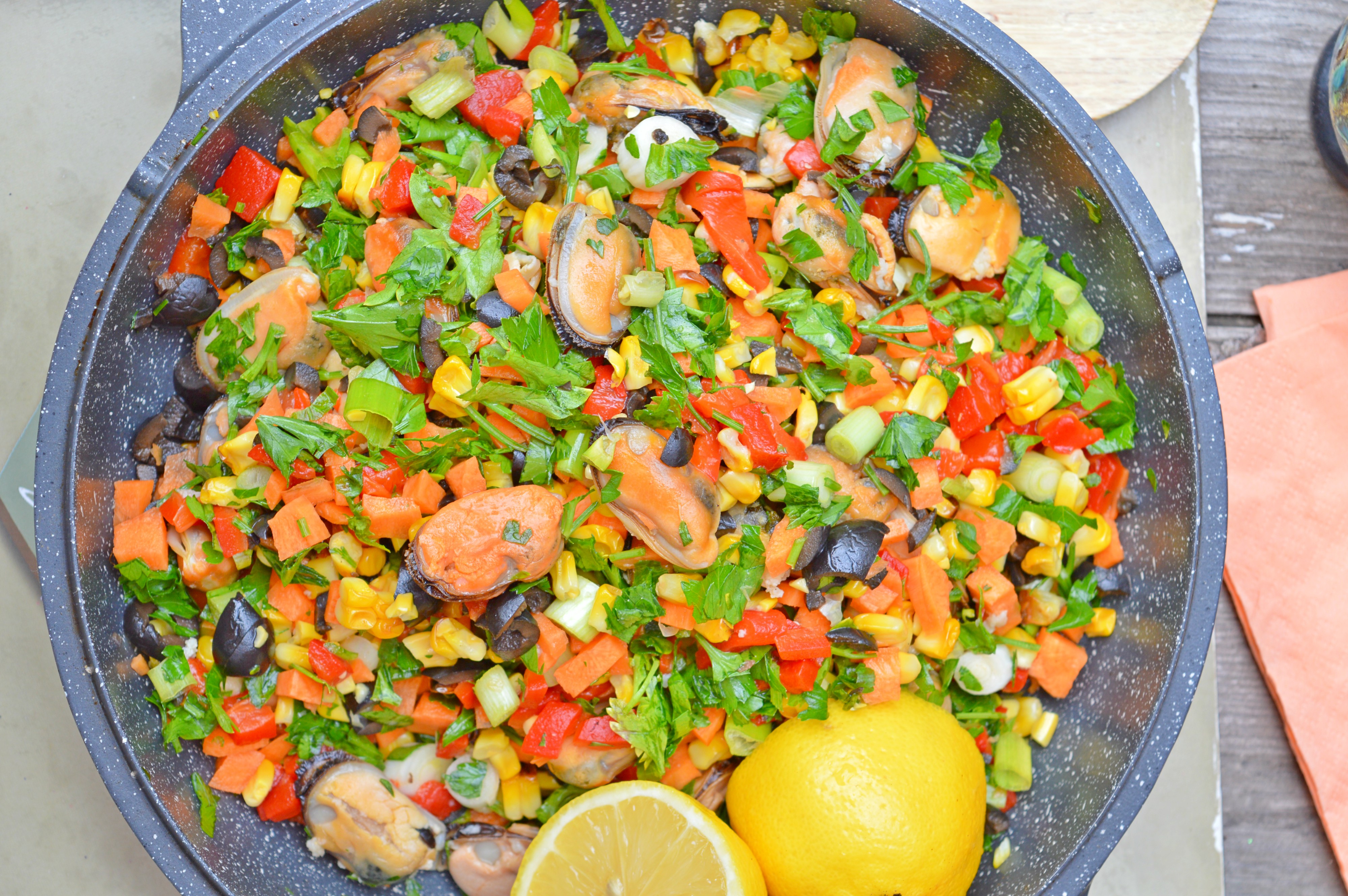 Crunchy Mussel Salad