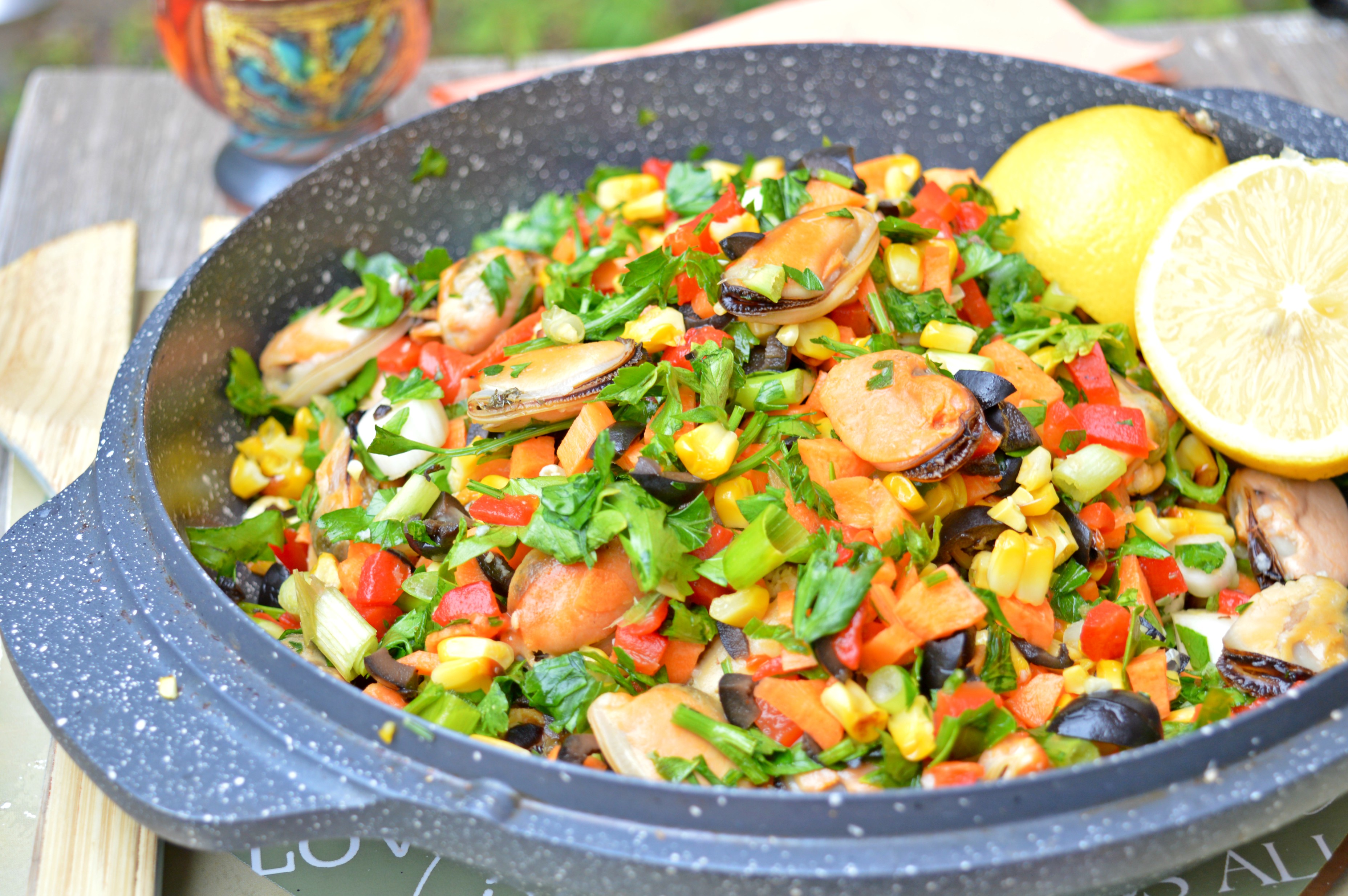 Crunchy Mussel Salad