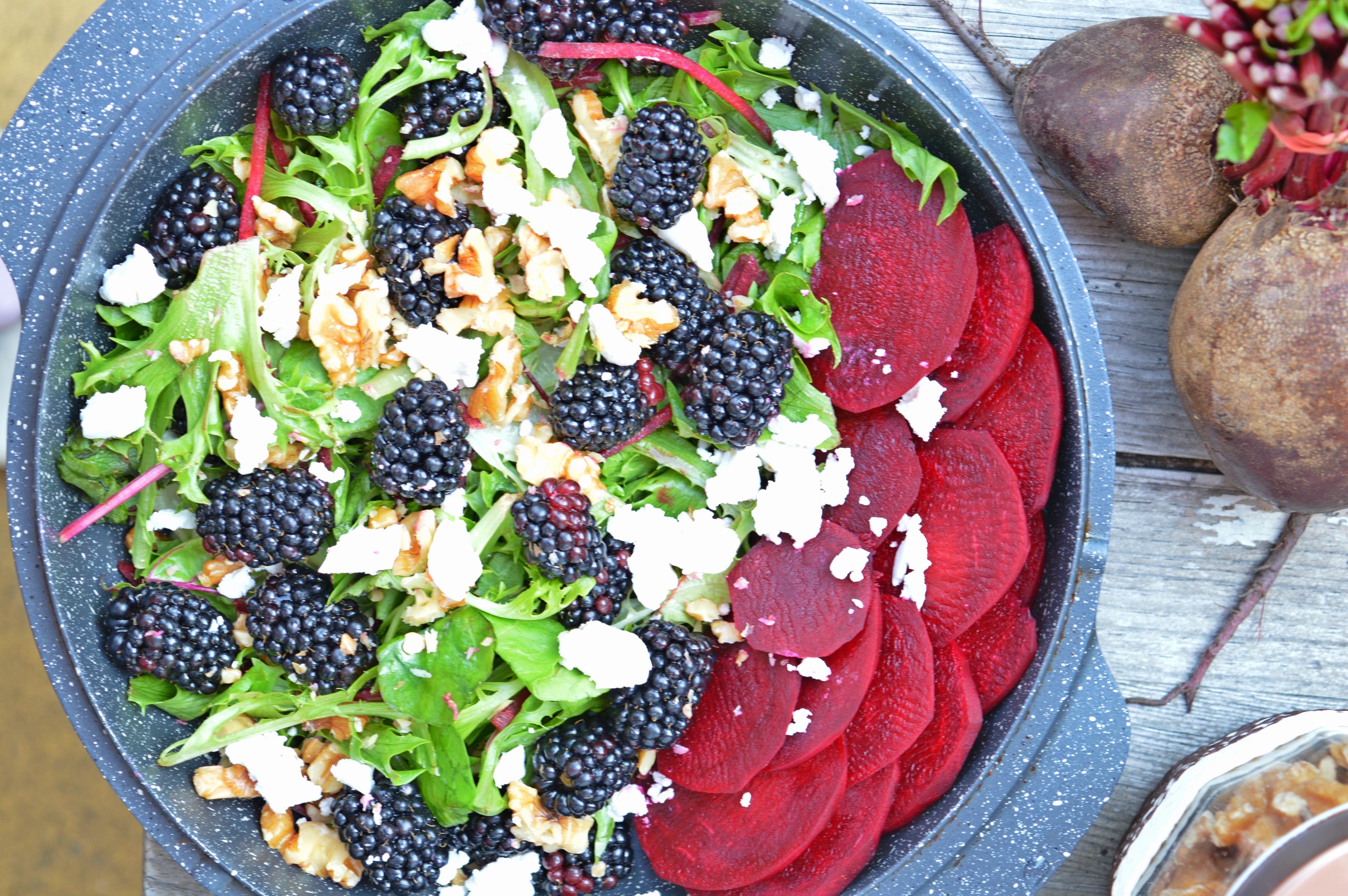 Blackberry & Goat's Cheese Salad