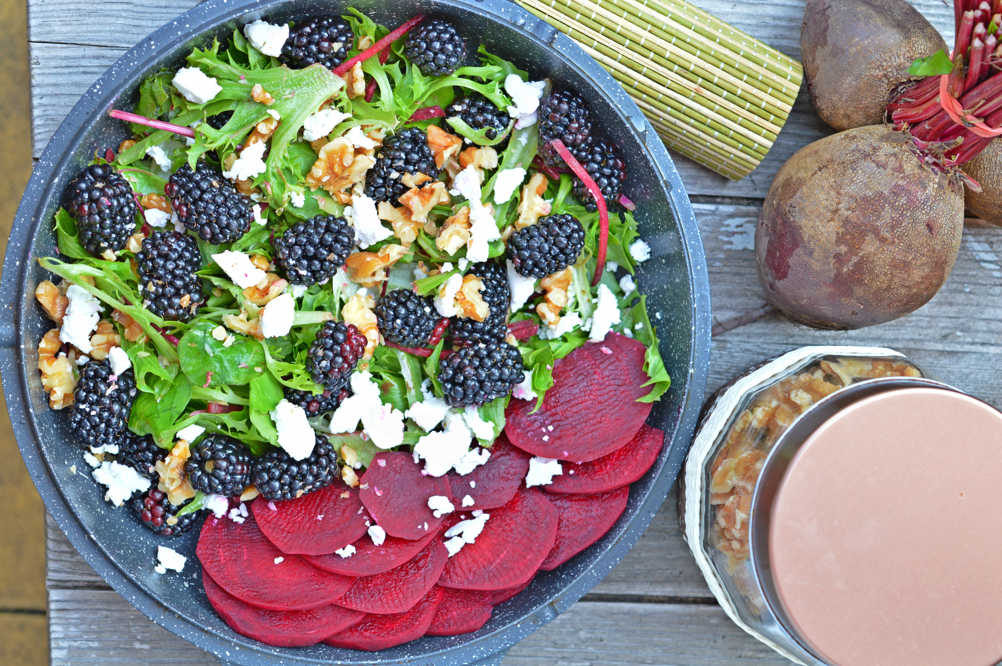 Blackberry & Goat's Cheese Salad