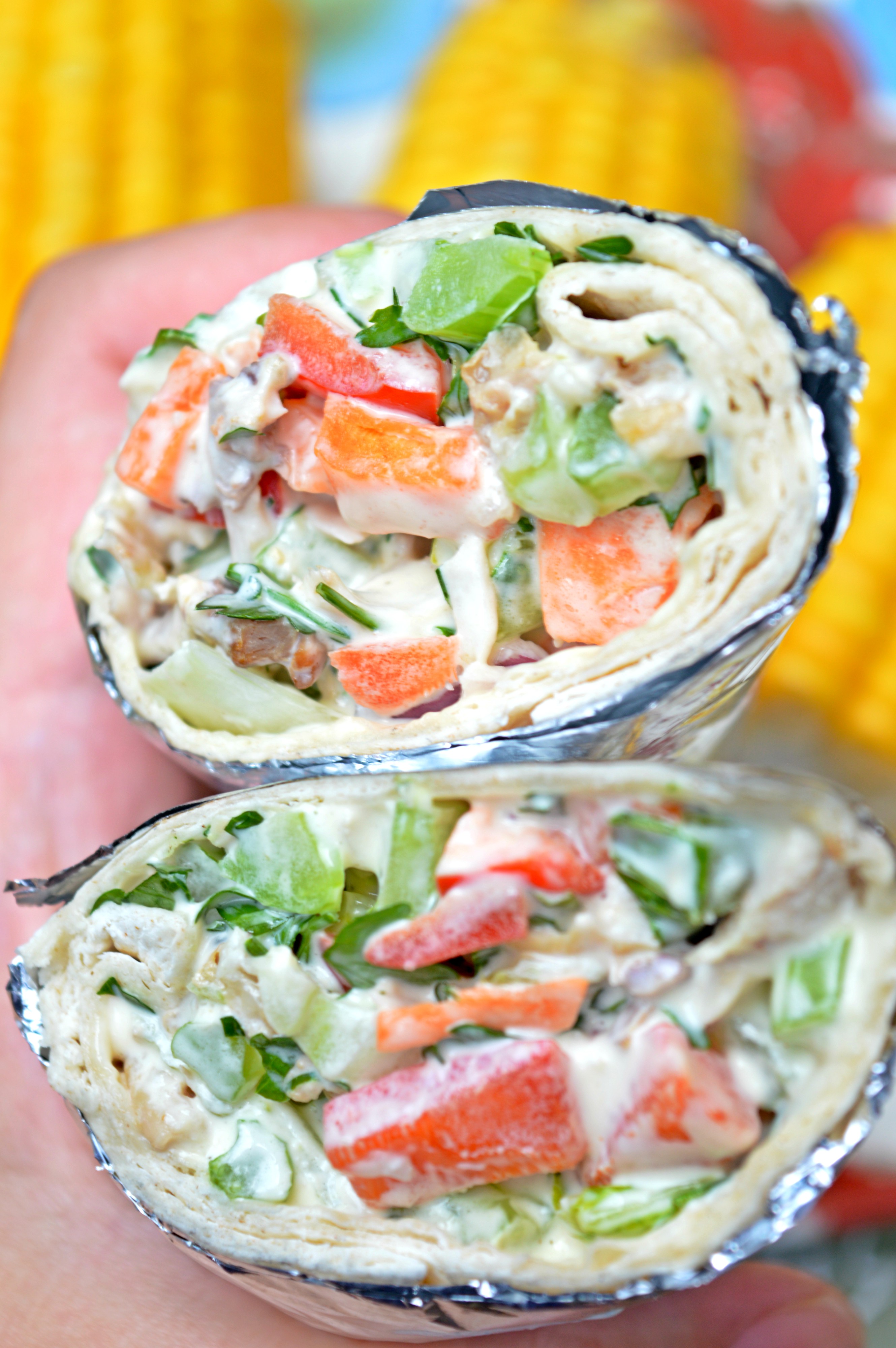 Healthy Chicken Salad Wraps