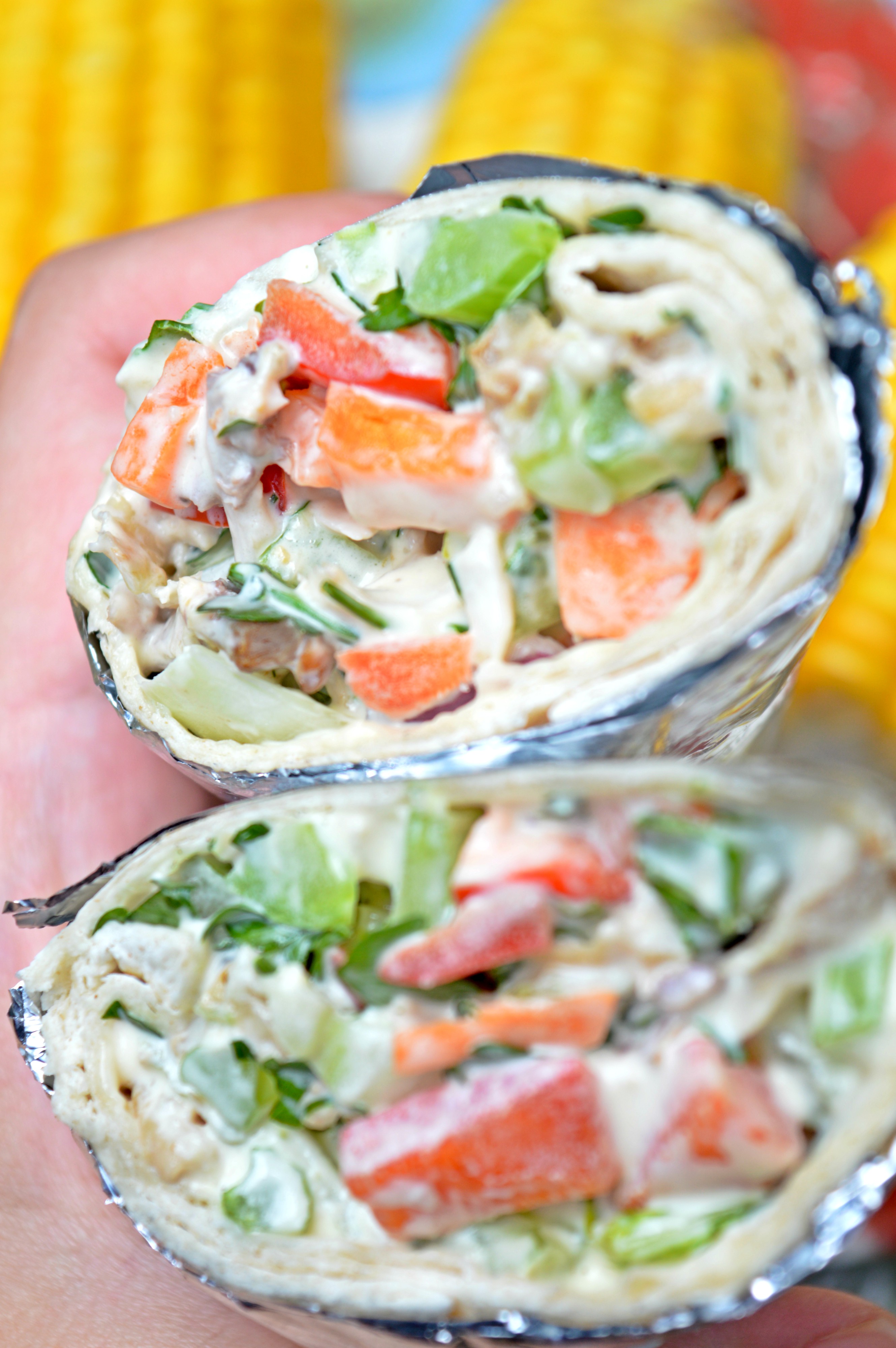 Healthy Chicken Salad Wraps