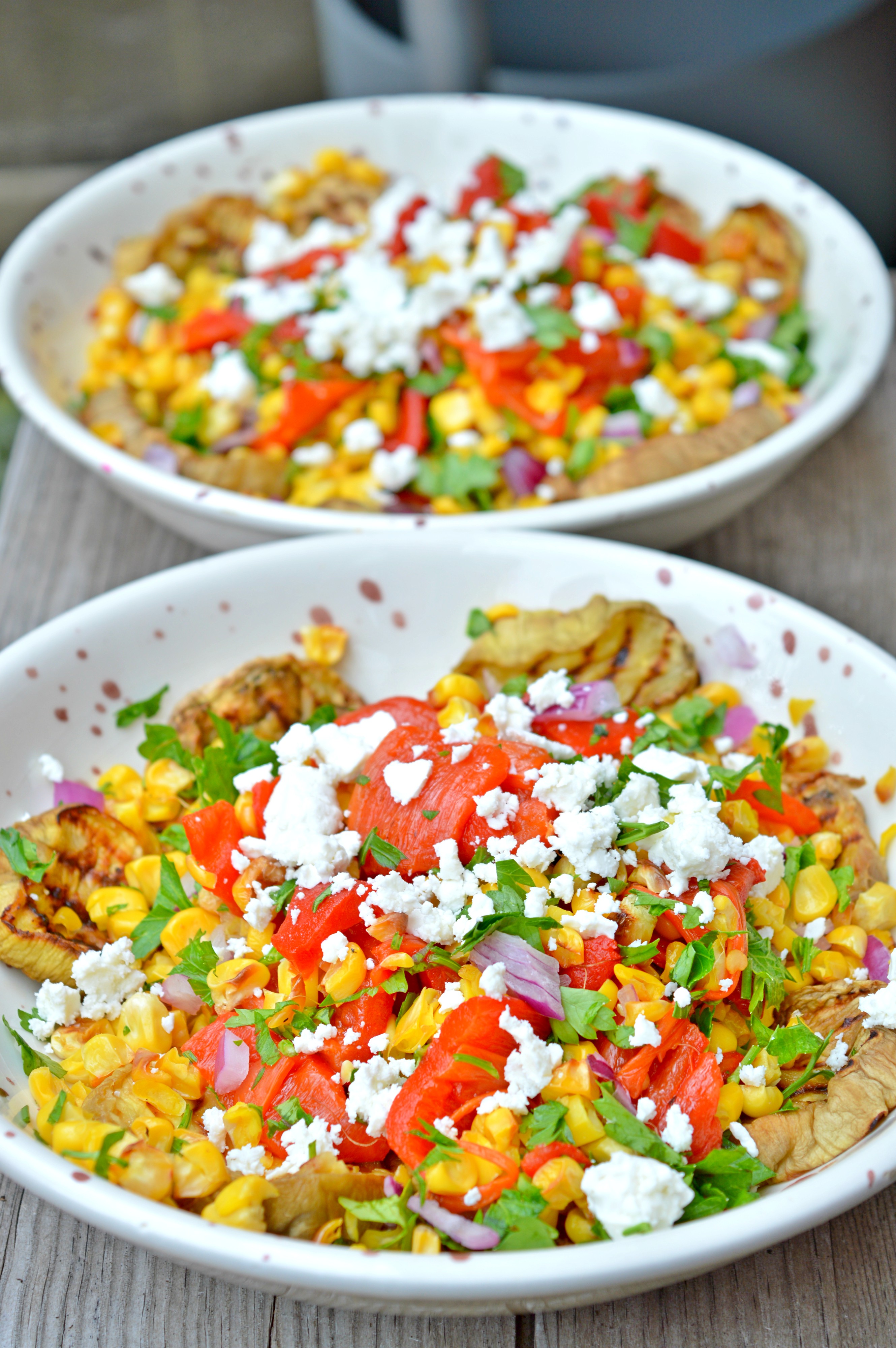 Meatless Monday: Grilled Eggplant & Corn Salad
