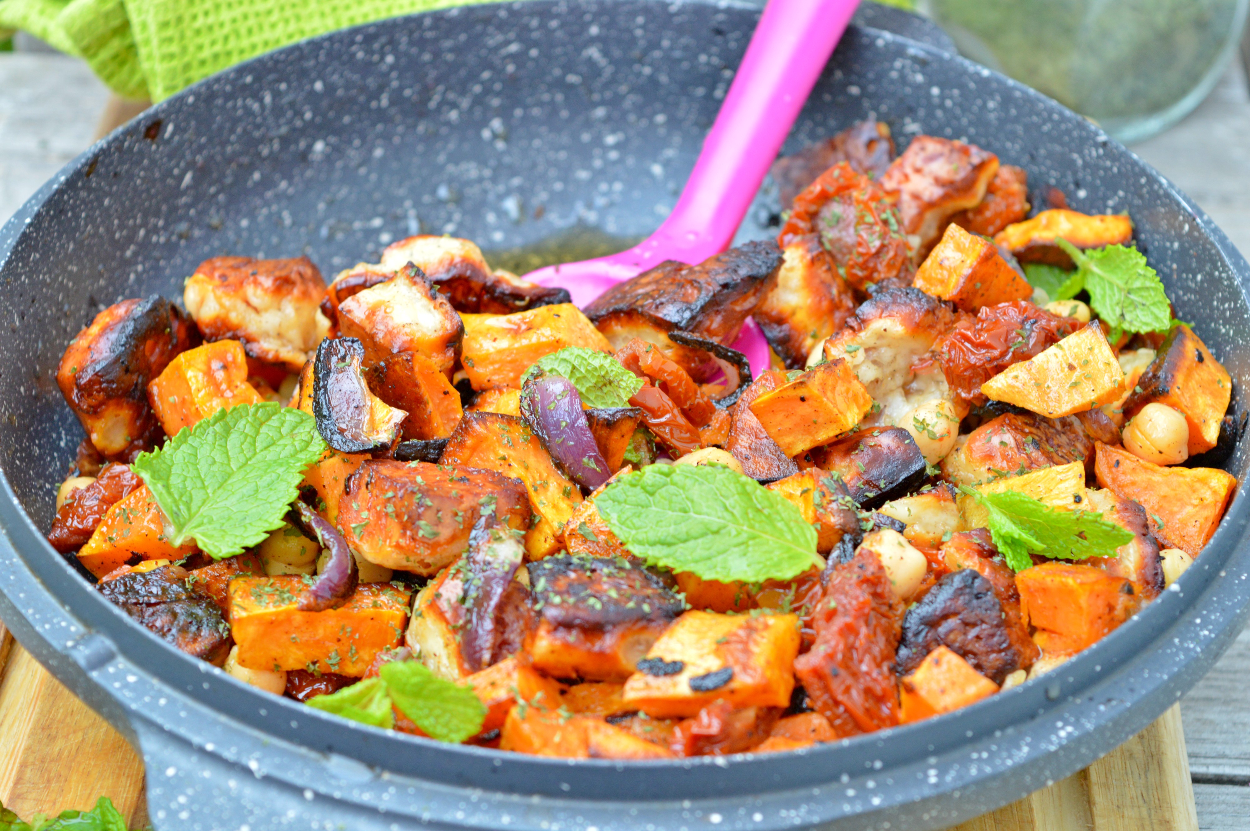 Sweet Potato & Halloumi Bowl