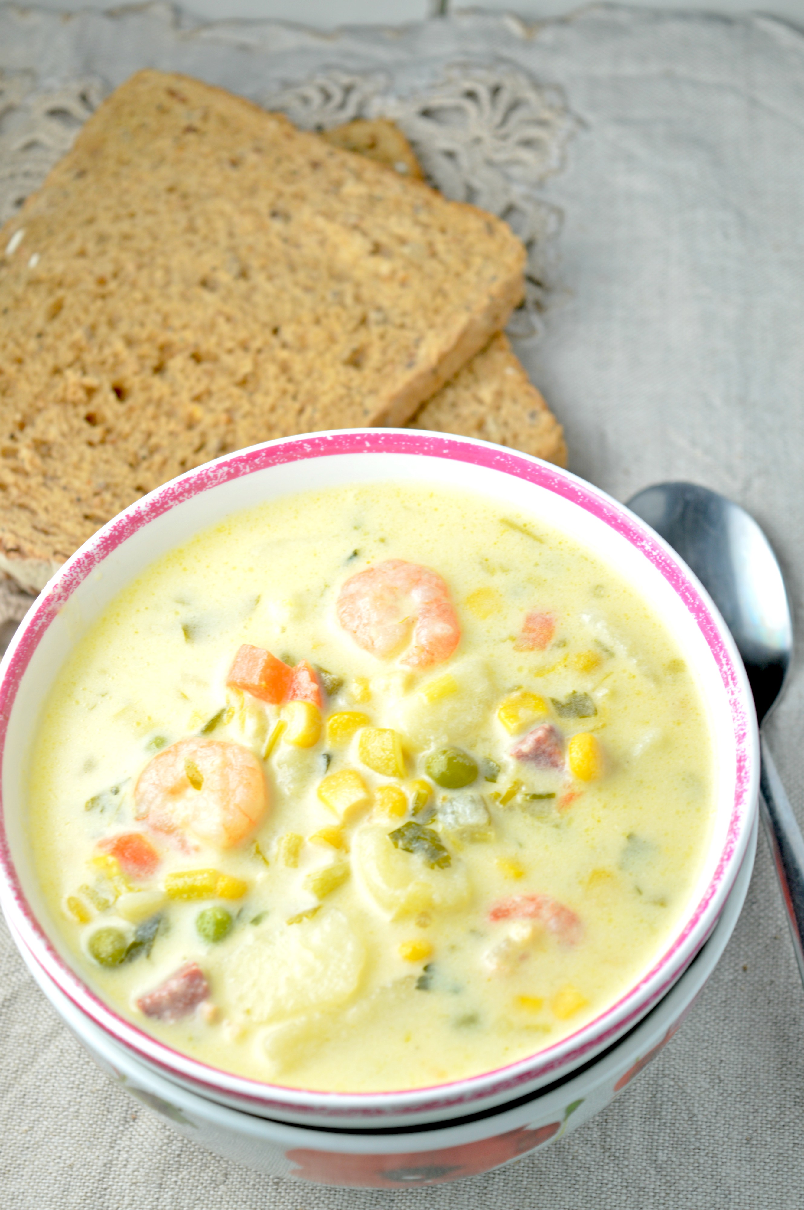 Shrimp & Sweet Corn Chowder — Tasty Food For Busy Mums Easy Meals