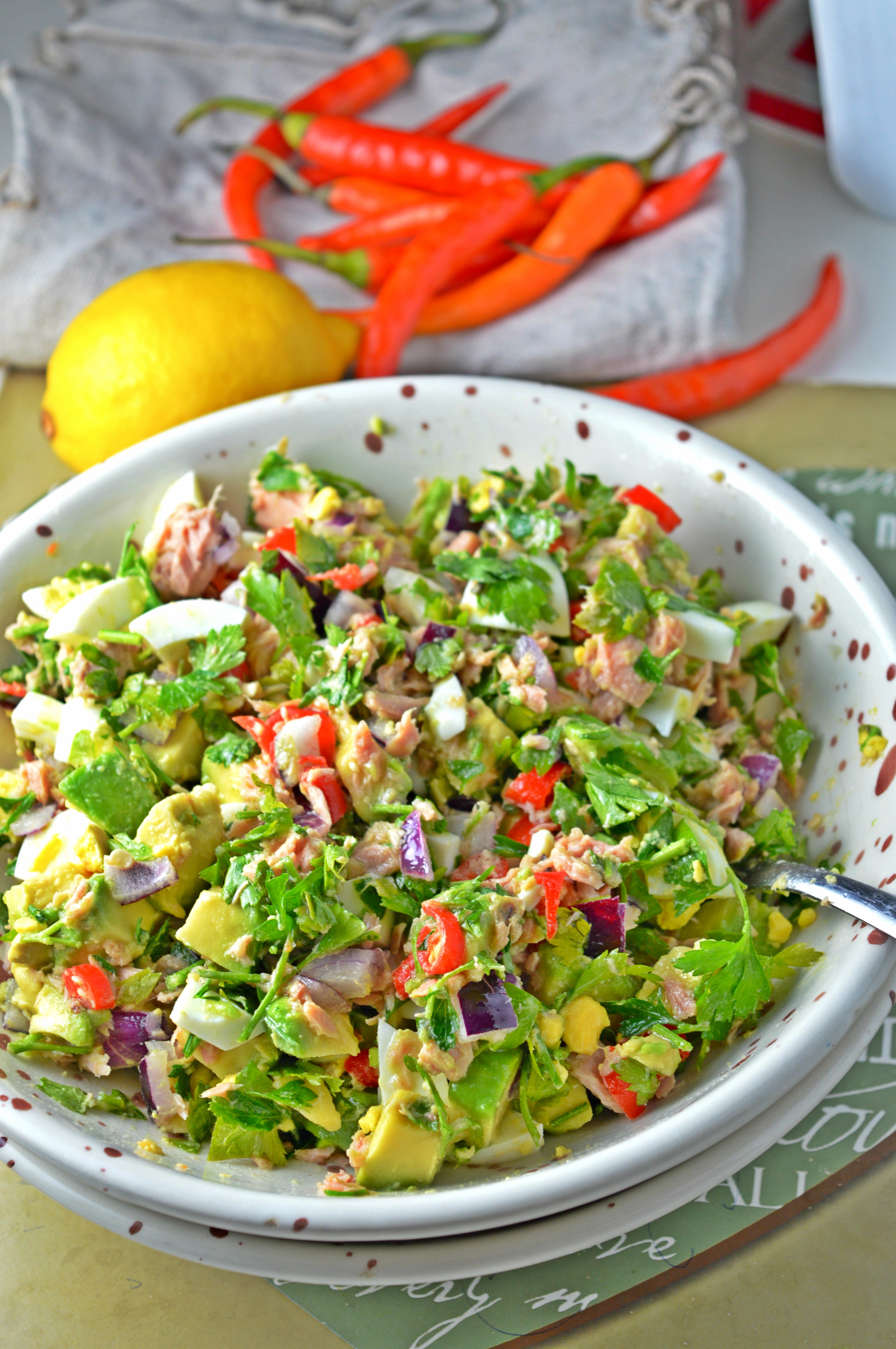 Spicy Tuna Avocado Salad