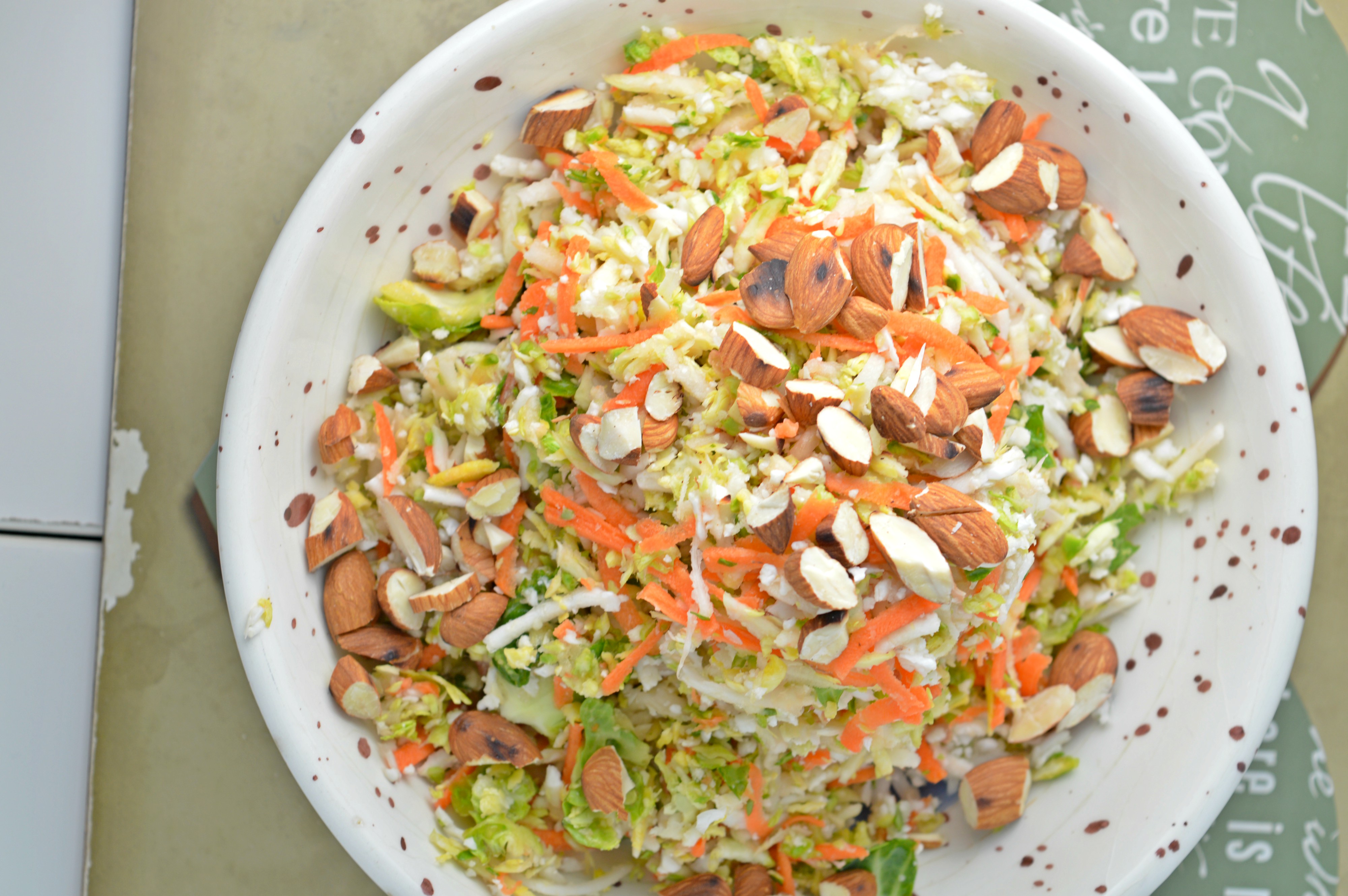 Brussel Sprout & Roasted Almond Salad