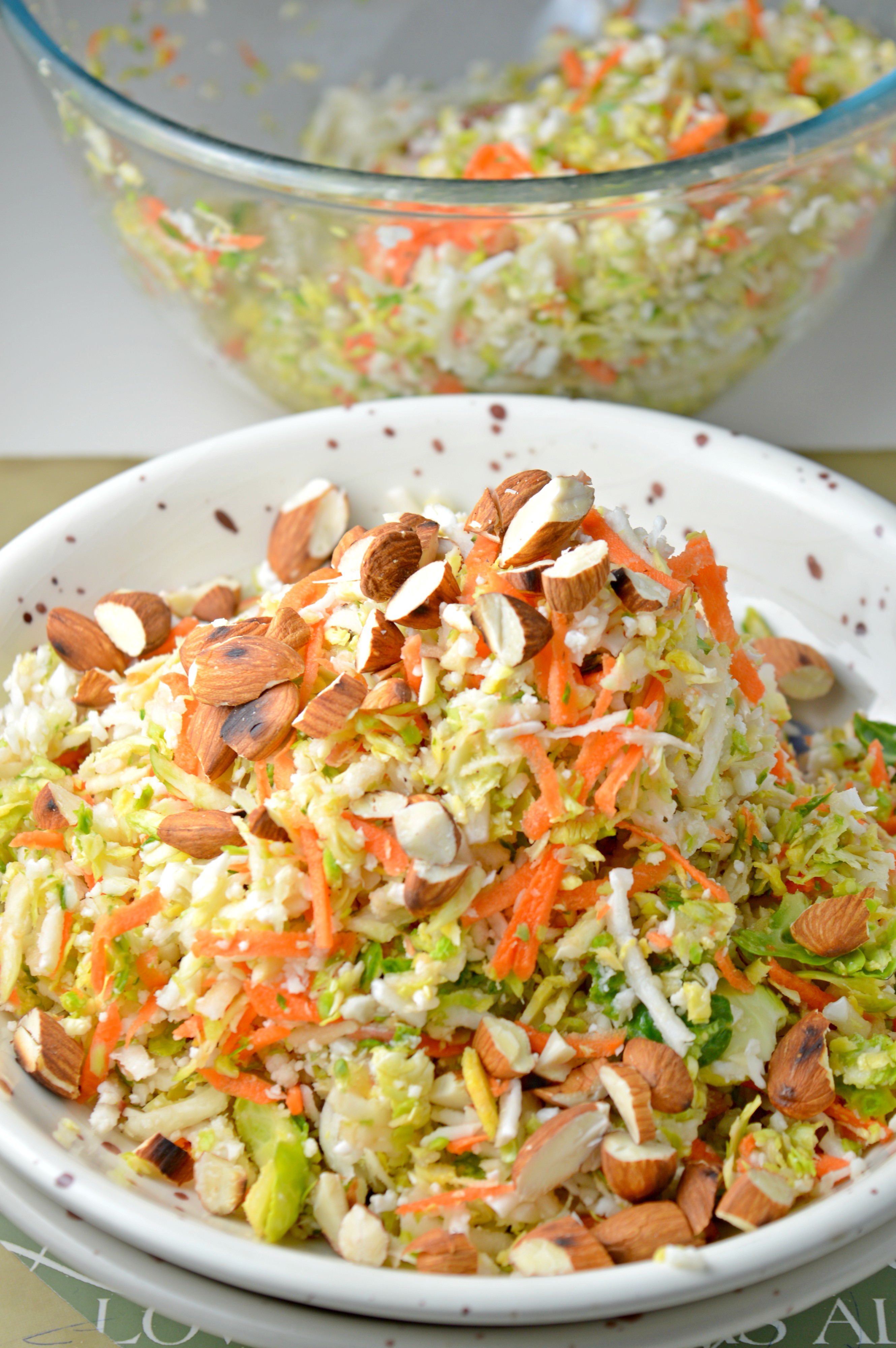 Brussel Sprout & Roasted Almond Salad