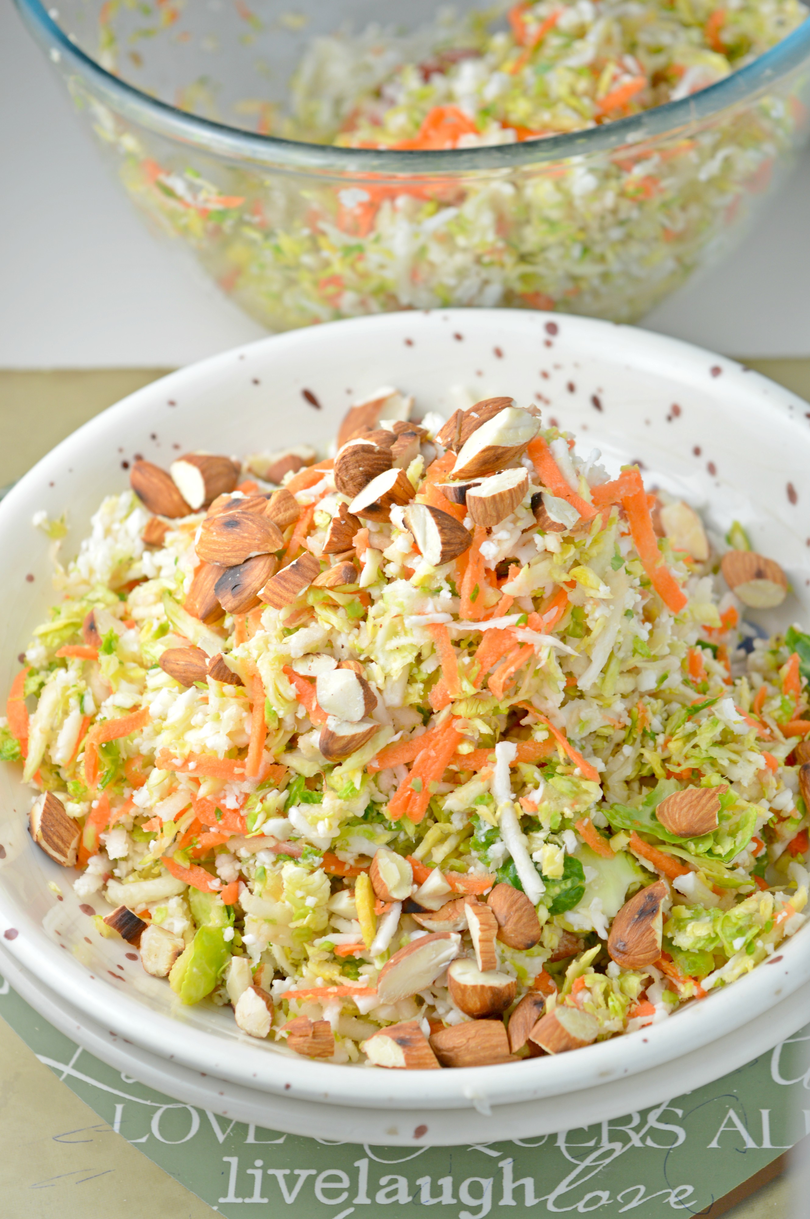 Brussel Sprout & Roasted Almond Salad