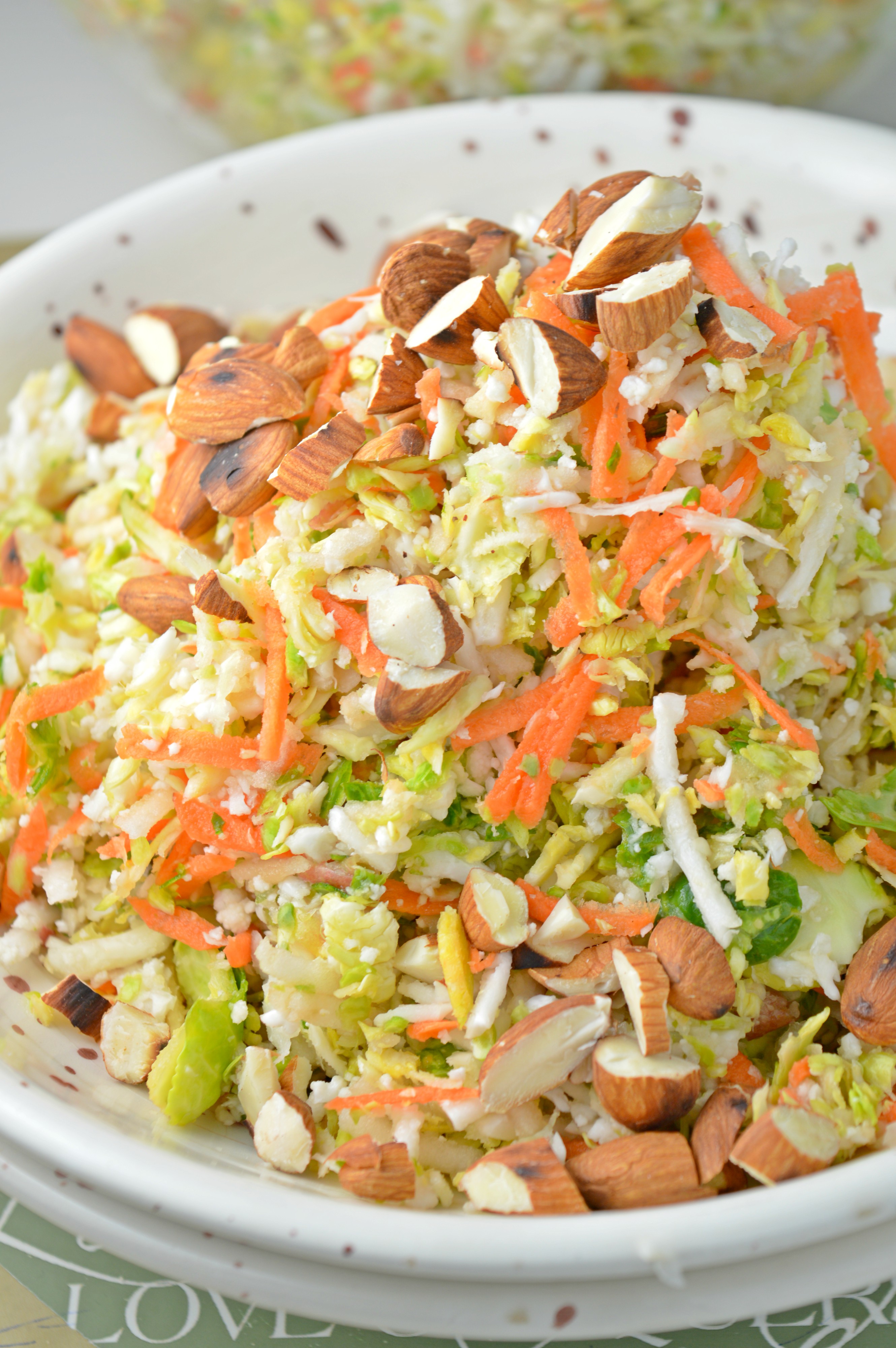 Brussel Sprout & Roasted Almond Salad