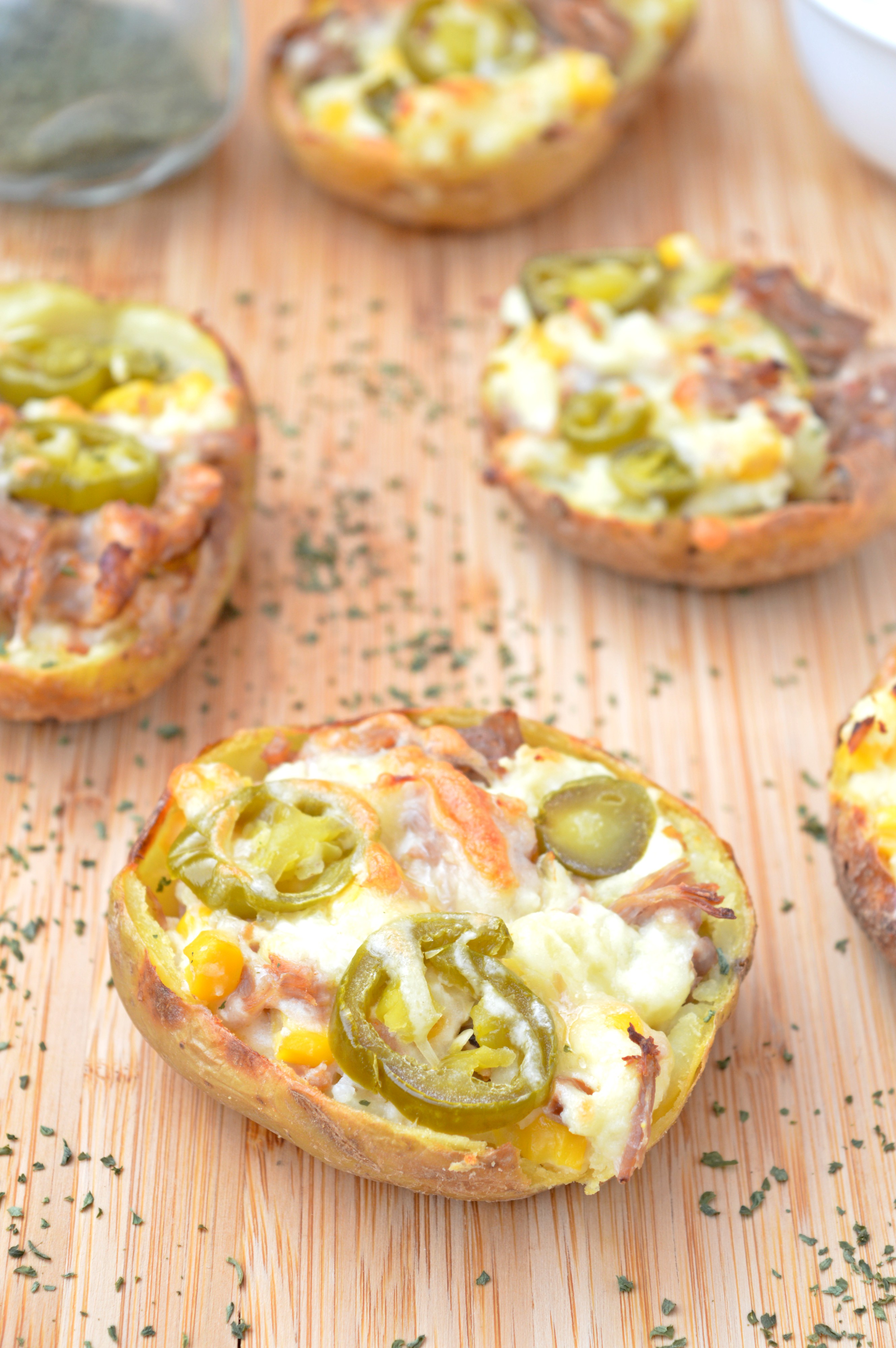 Pulled Pork Potato Skins