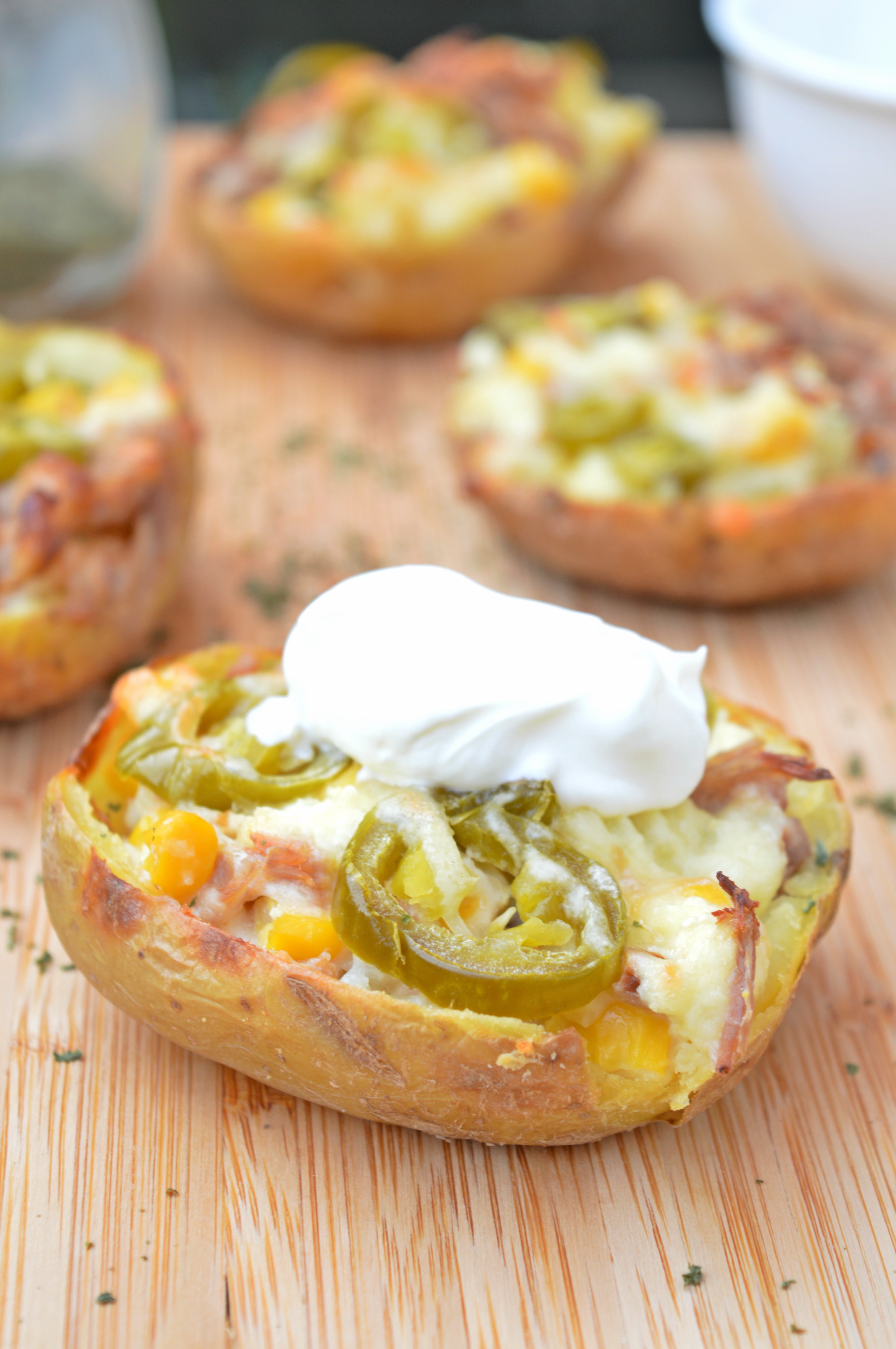 Pulled Pork Potato Skins