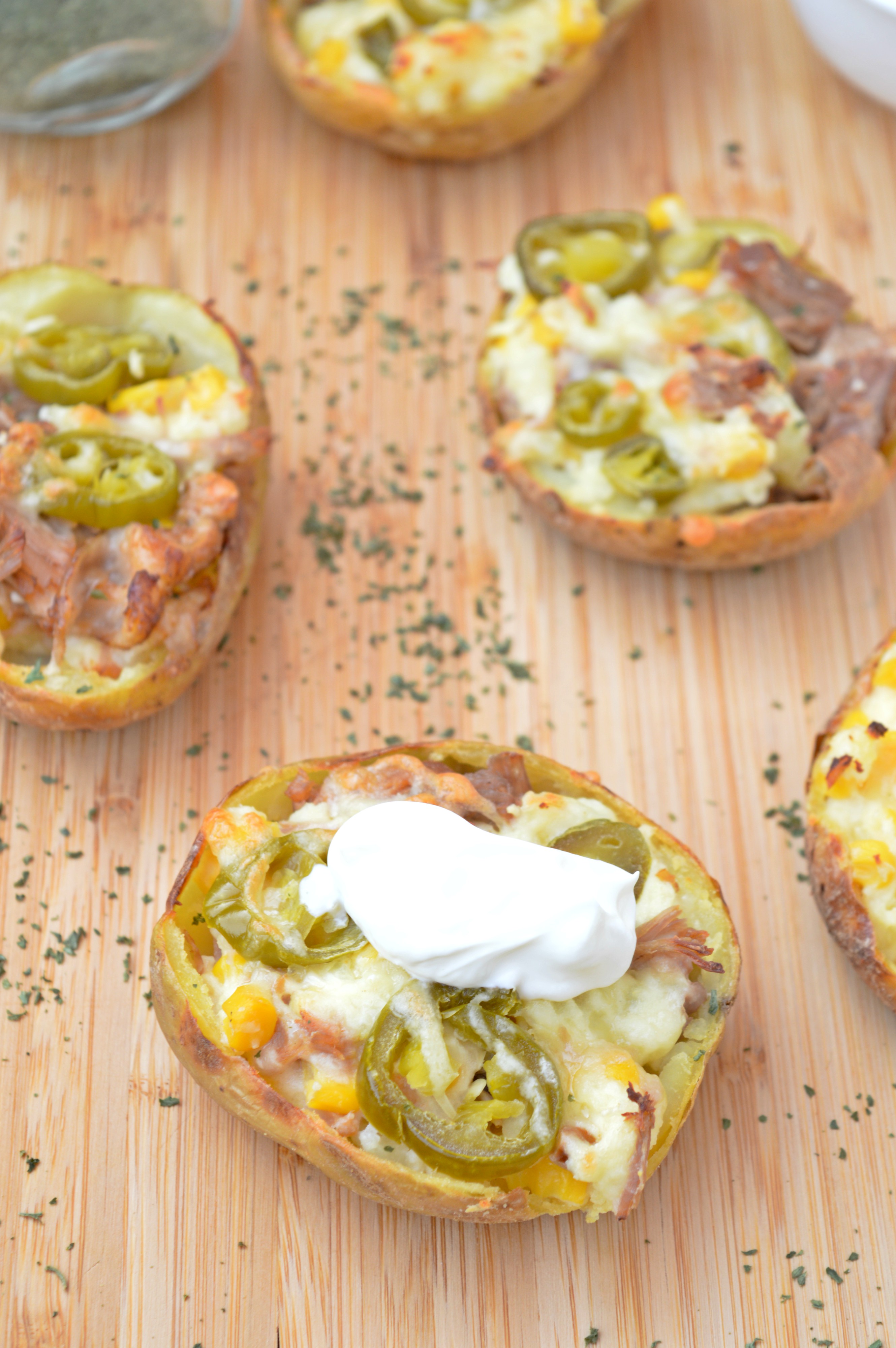 Pulled Pork Potato Skins
