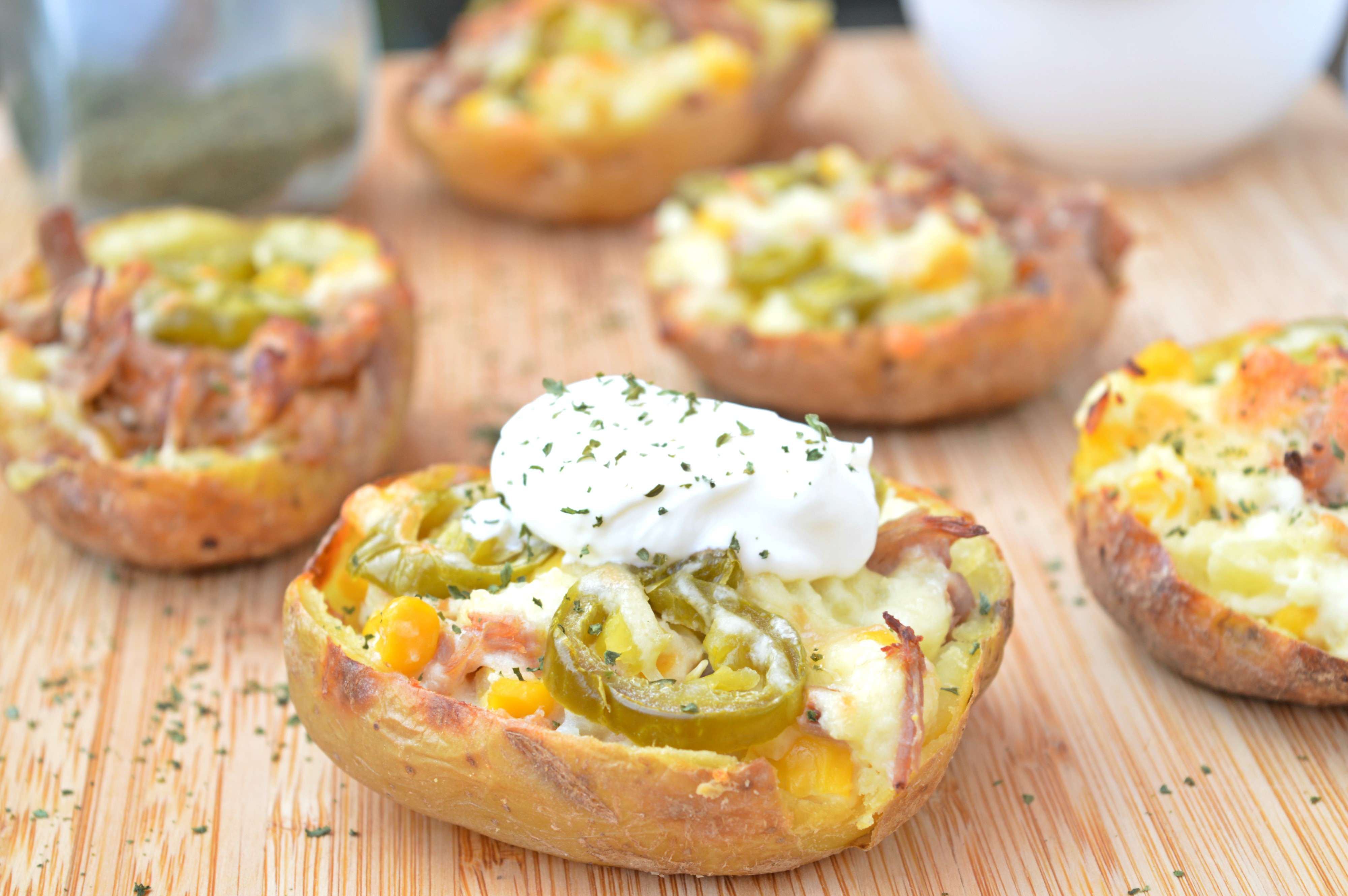 Pulled Pork Potato Skins