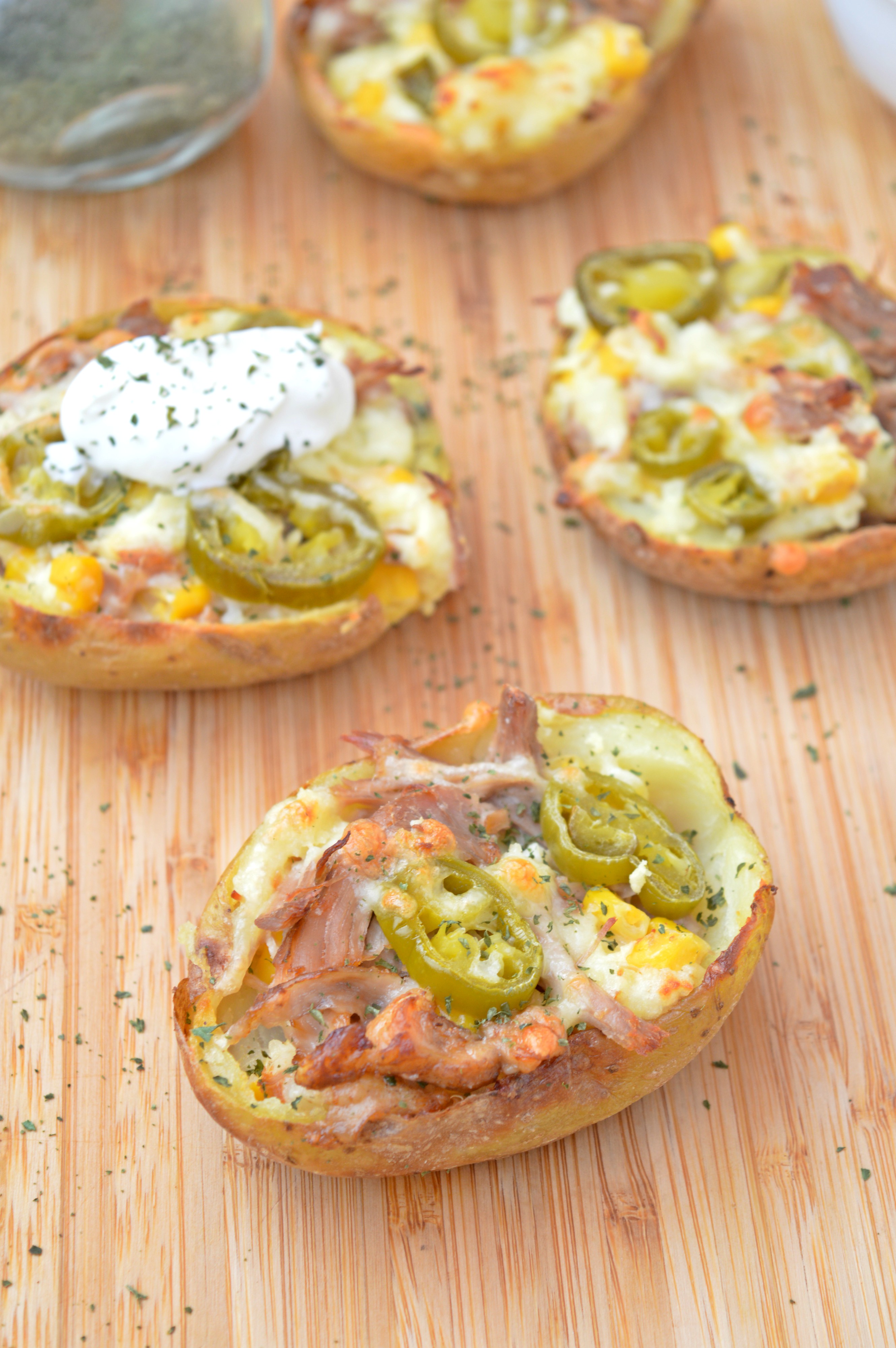 Pulled Pork Potato Skins