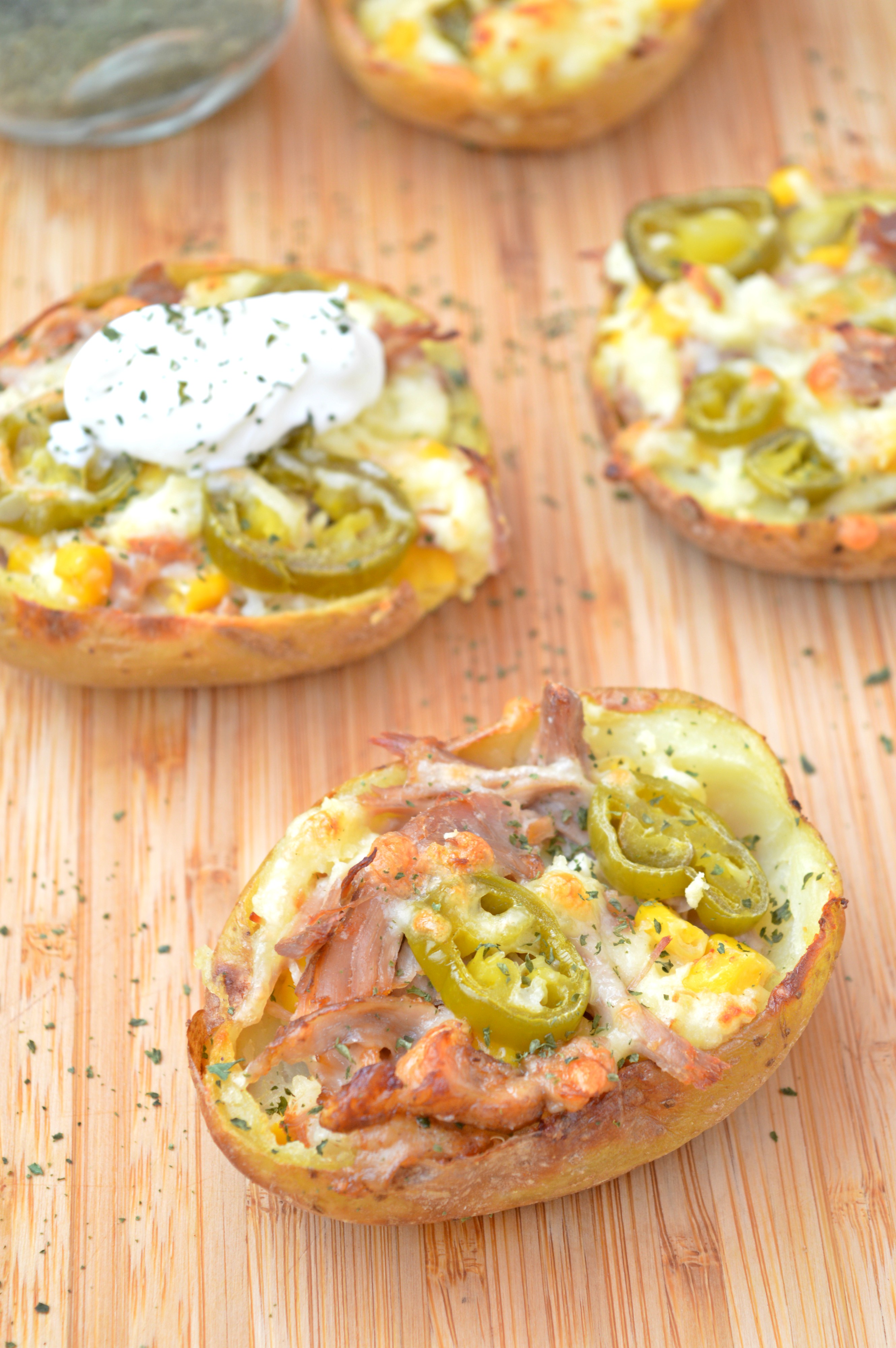 Pulled Pork Potato Skins