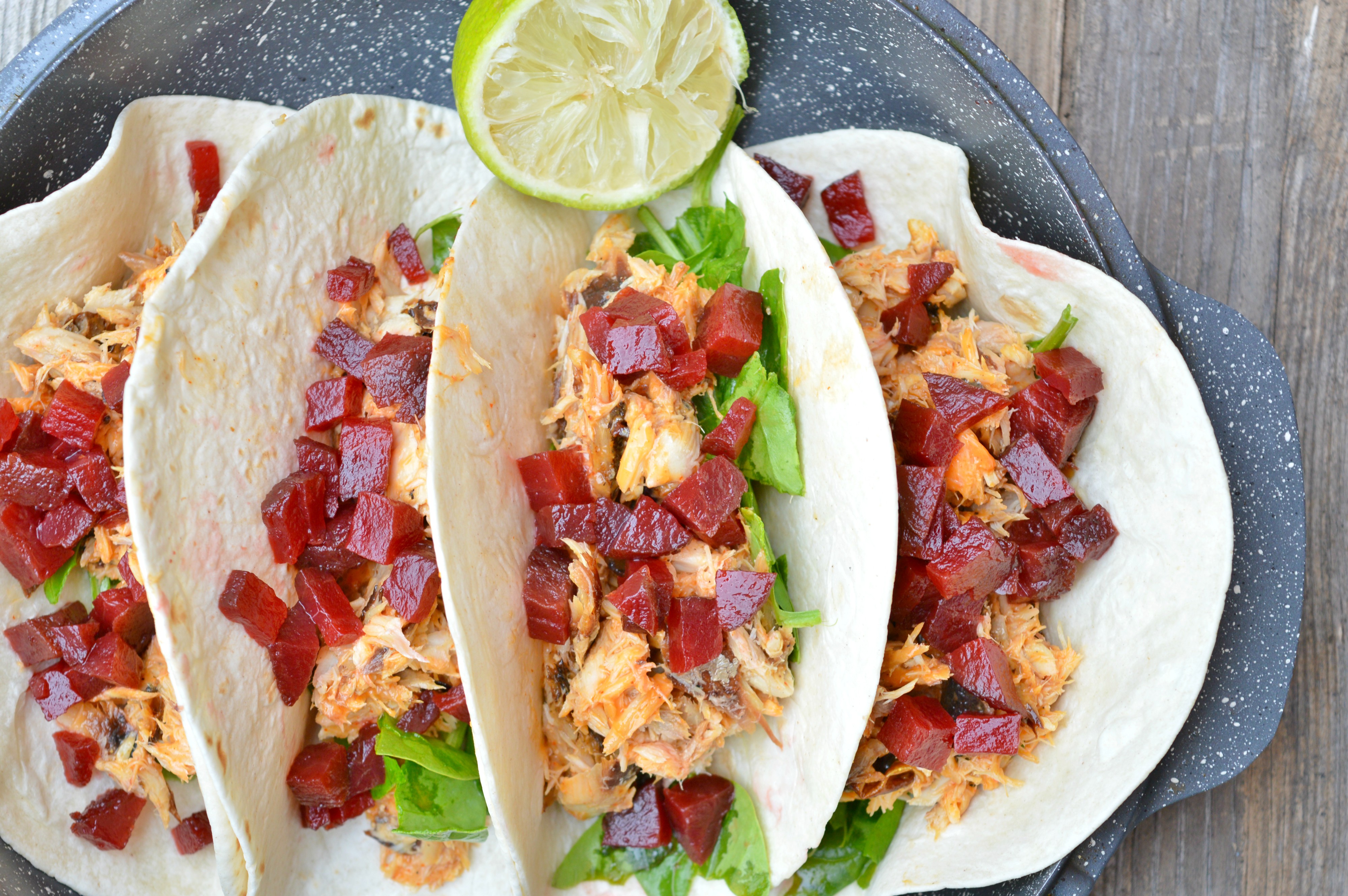 Sriracha Mackerel Tacos