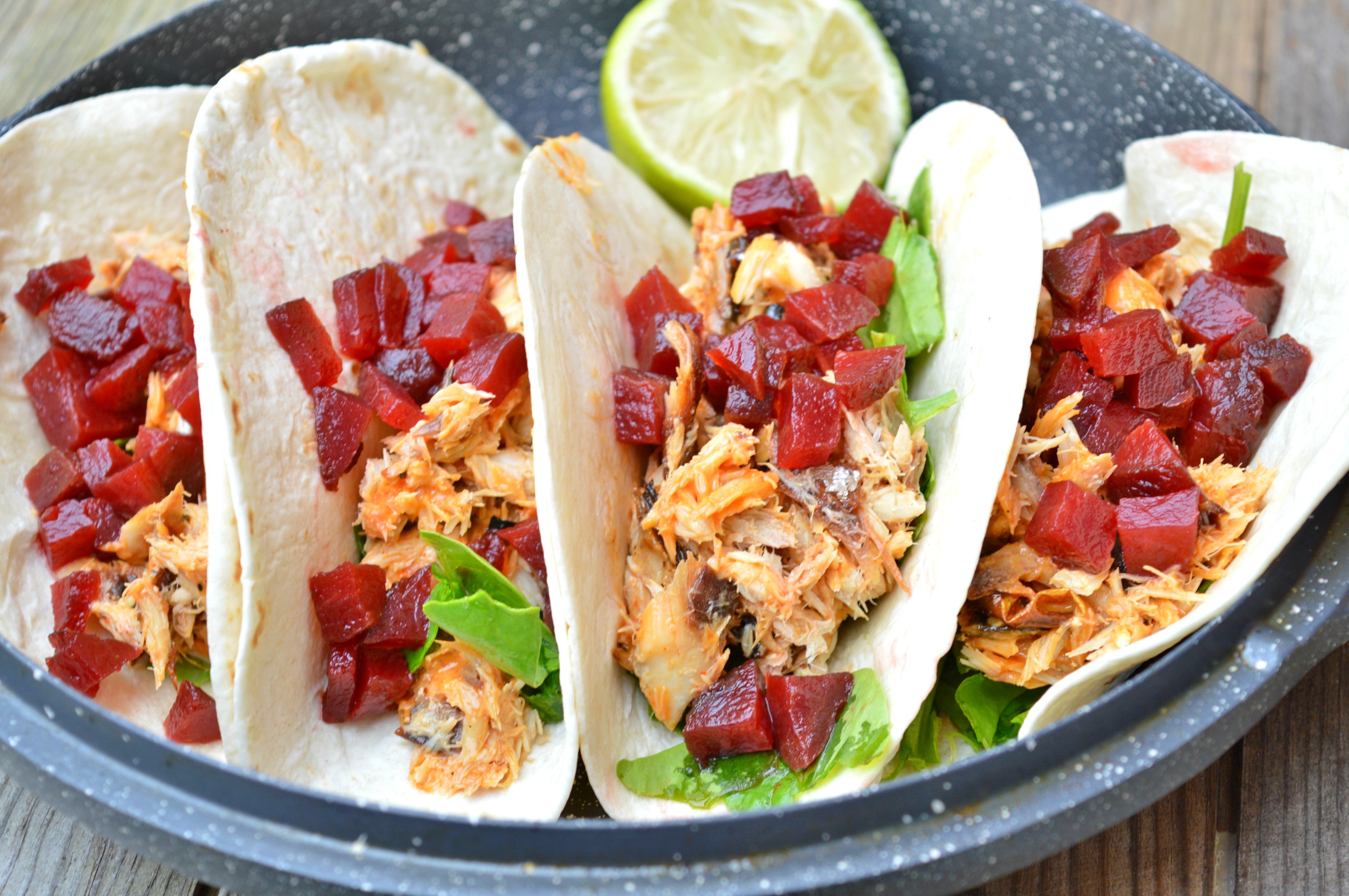 Sriracha Mackerel Tacos