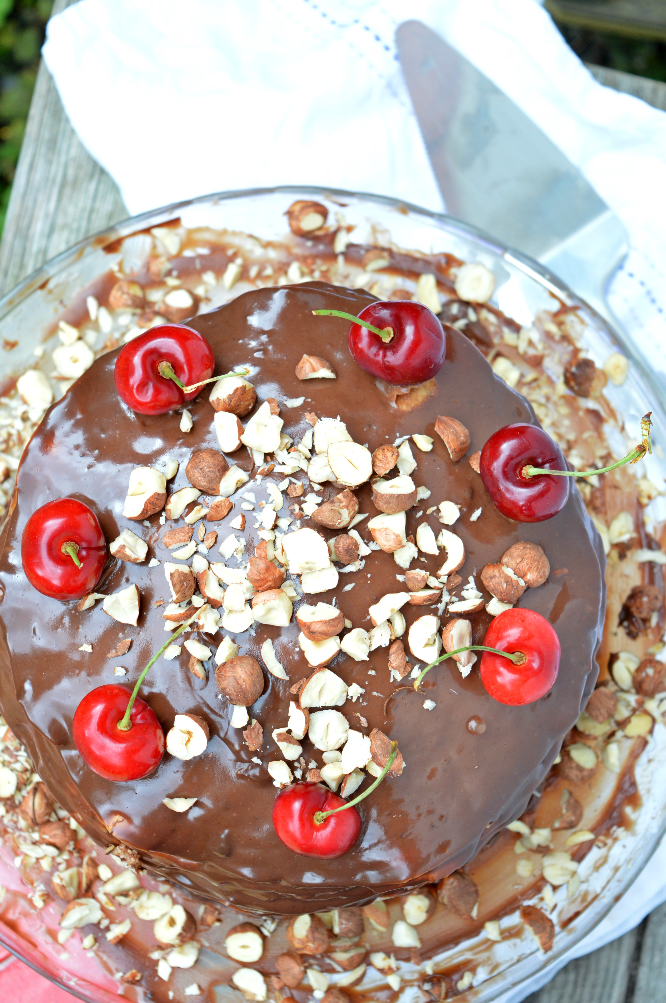 Peanut Butter & Chocolate Pancake Cake