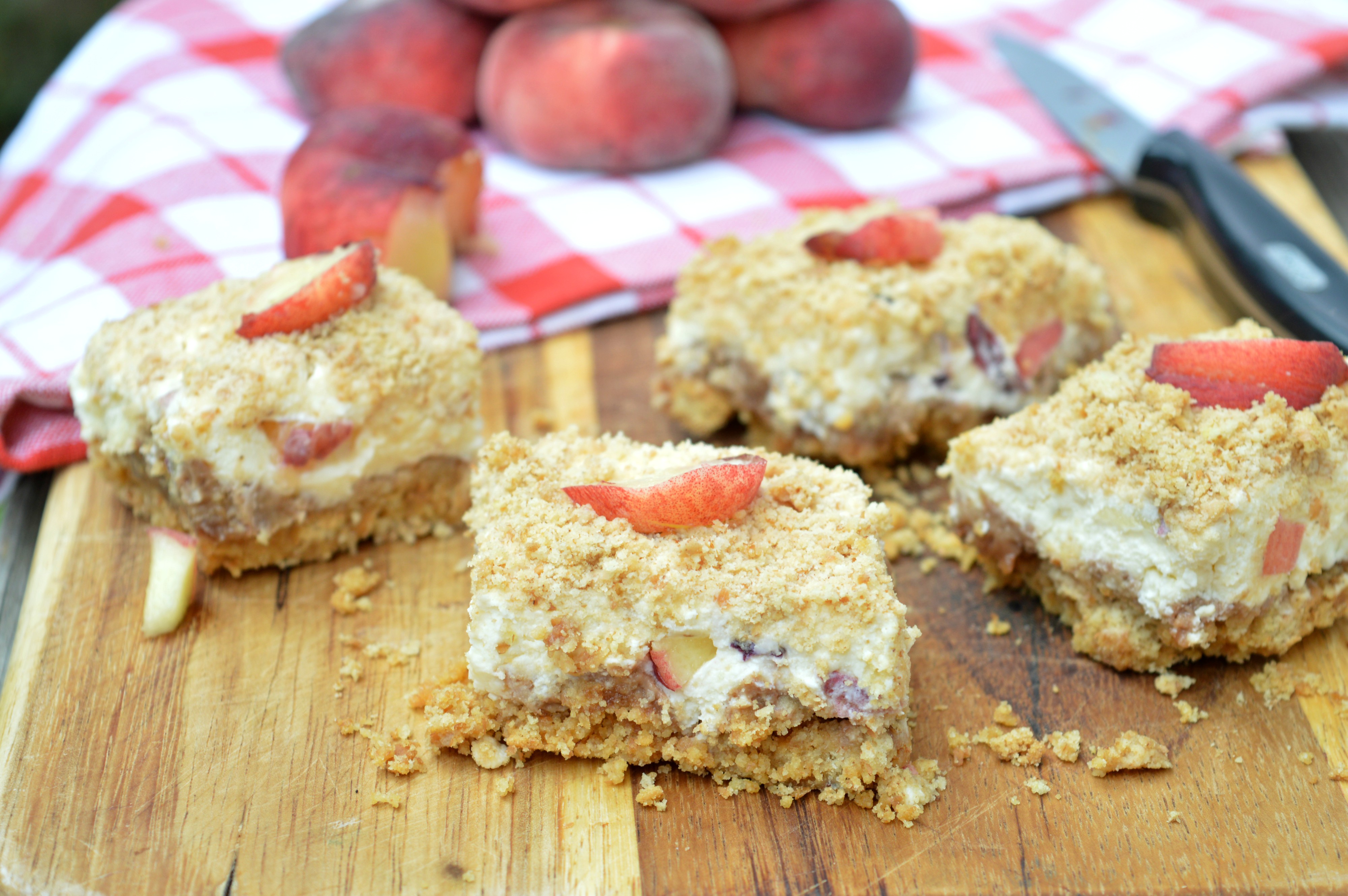 Mascarpone Peach Cake