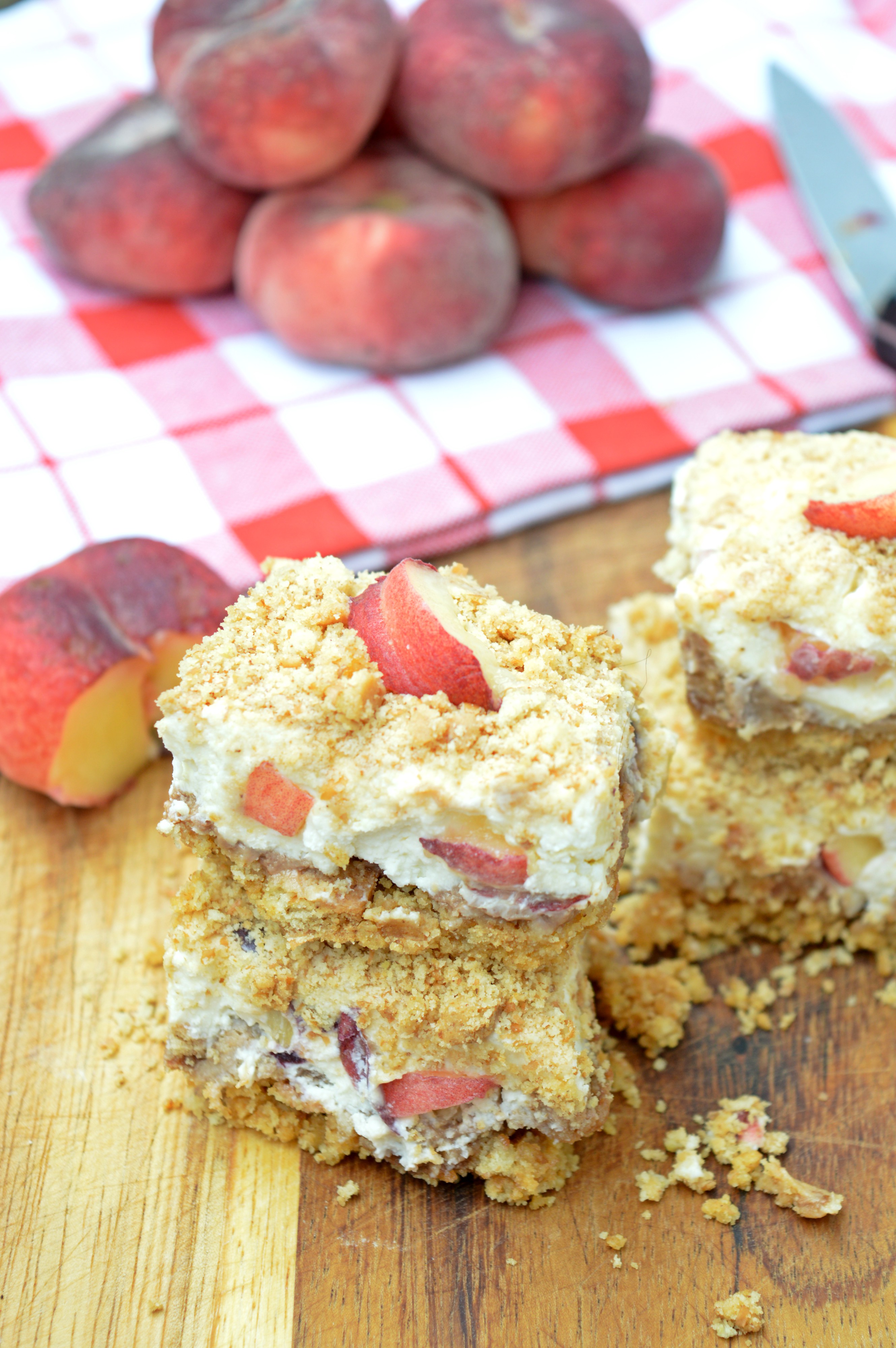 Mascarpone Peach Cake