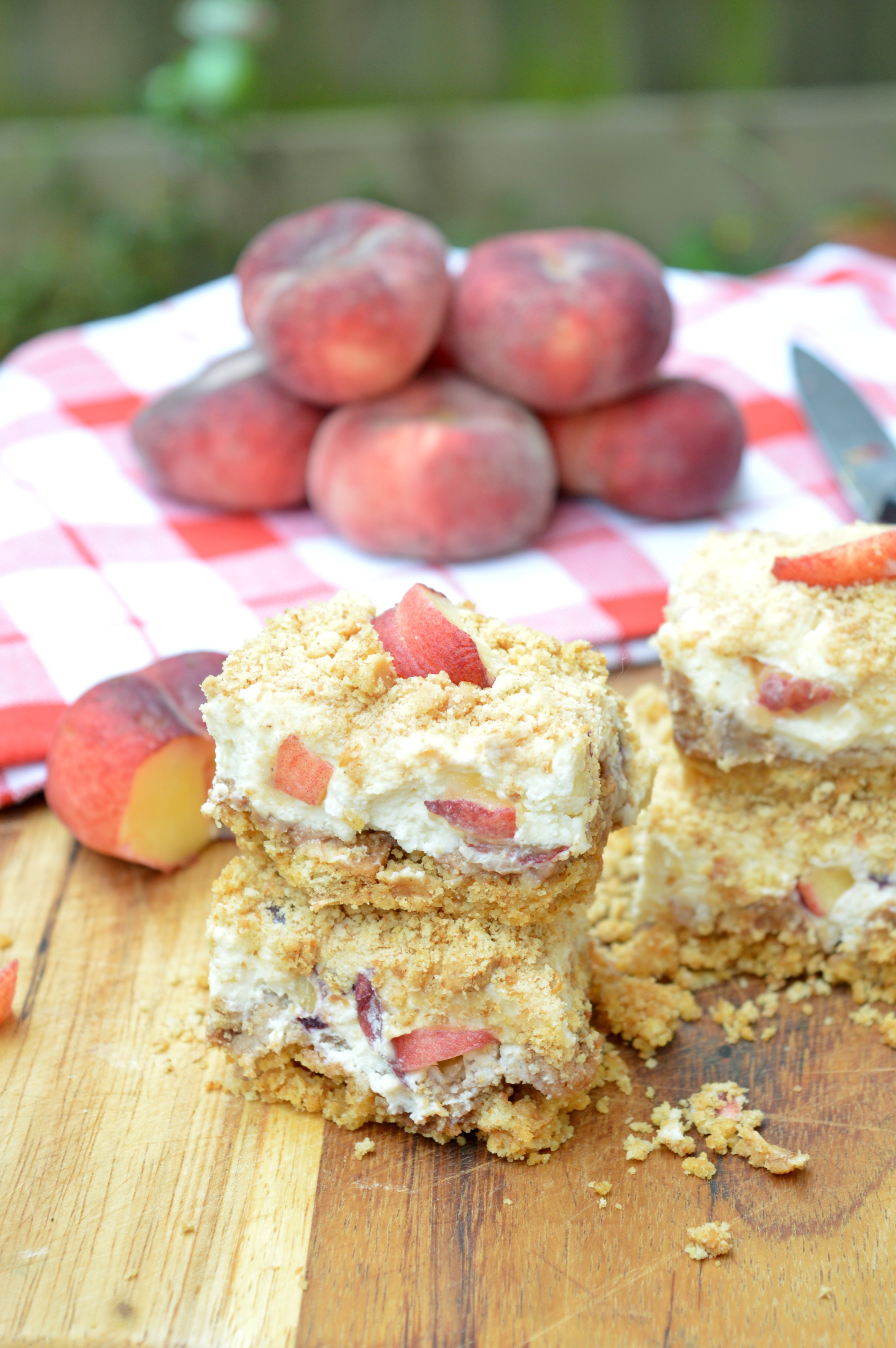 Mascarpone Peach Cake