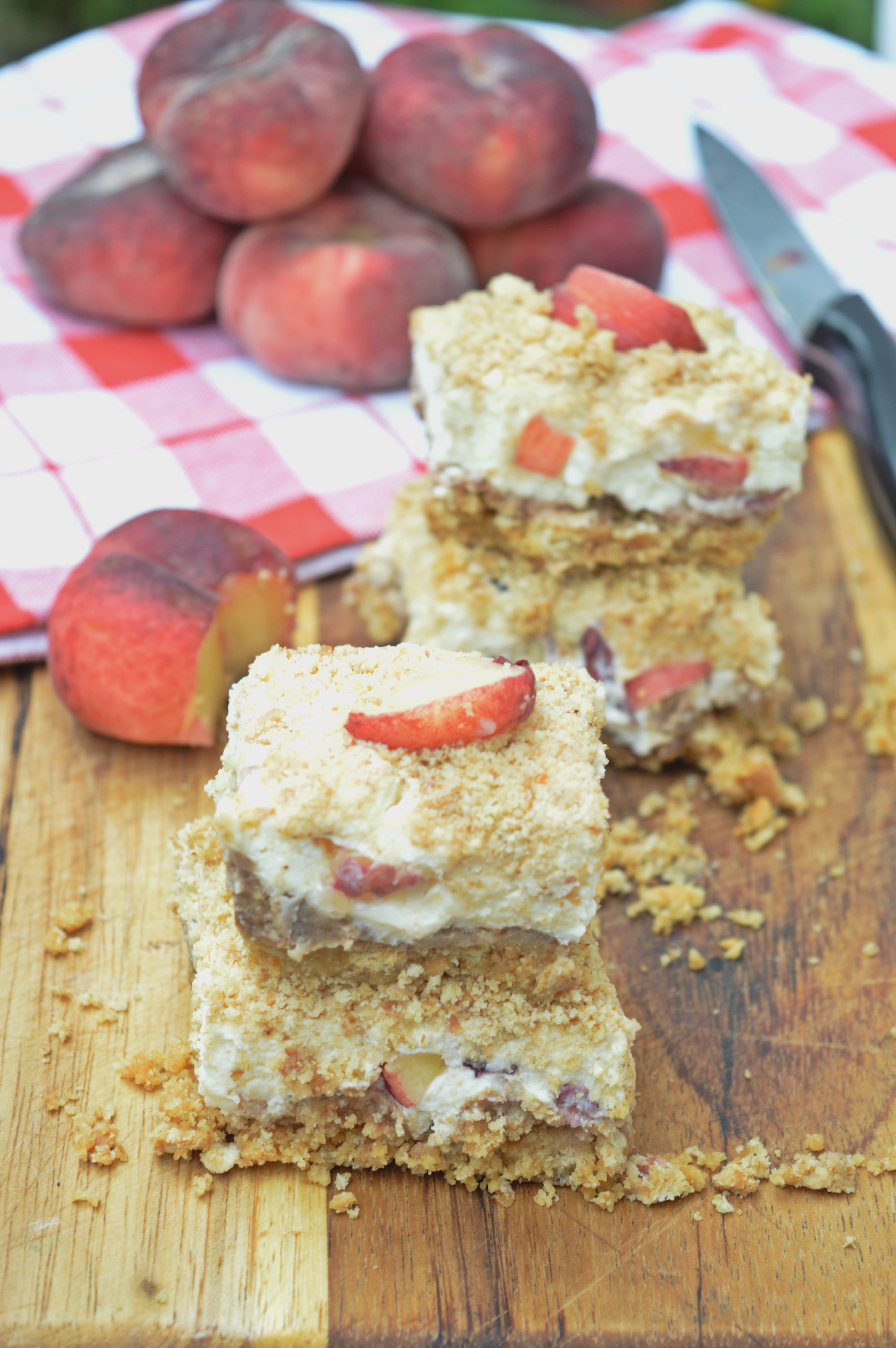Mascarpone Peach Cake