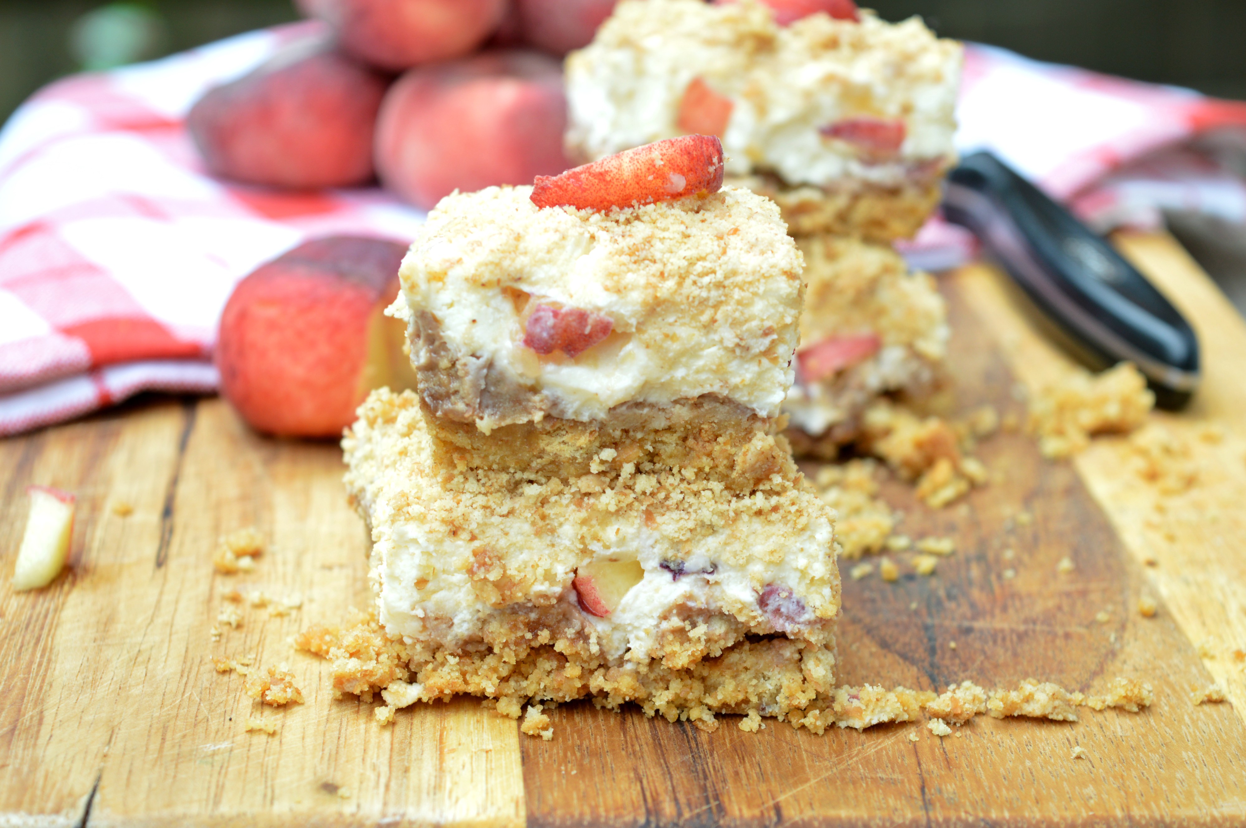Mascarpone Peach Cake