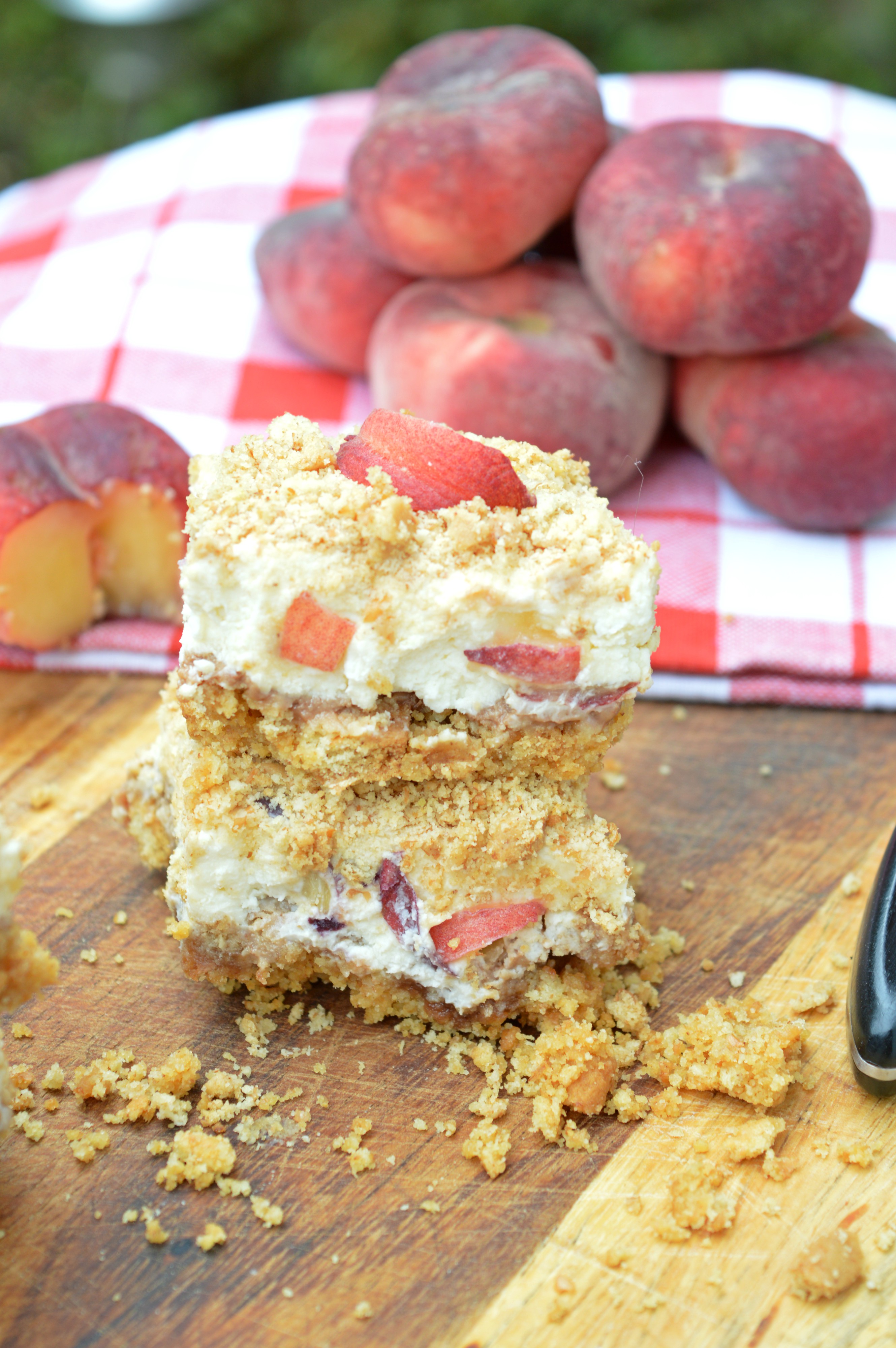 Mascarpone Peach Cake