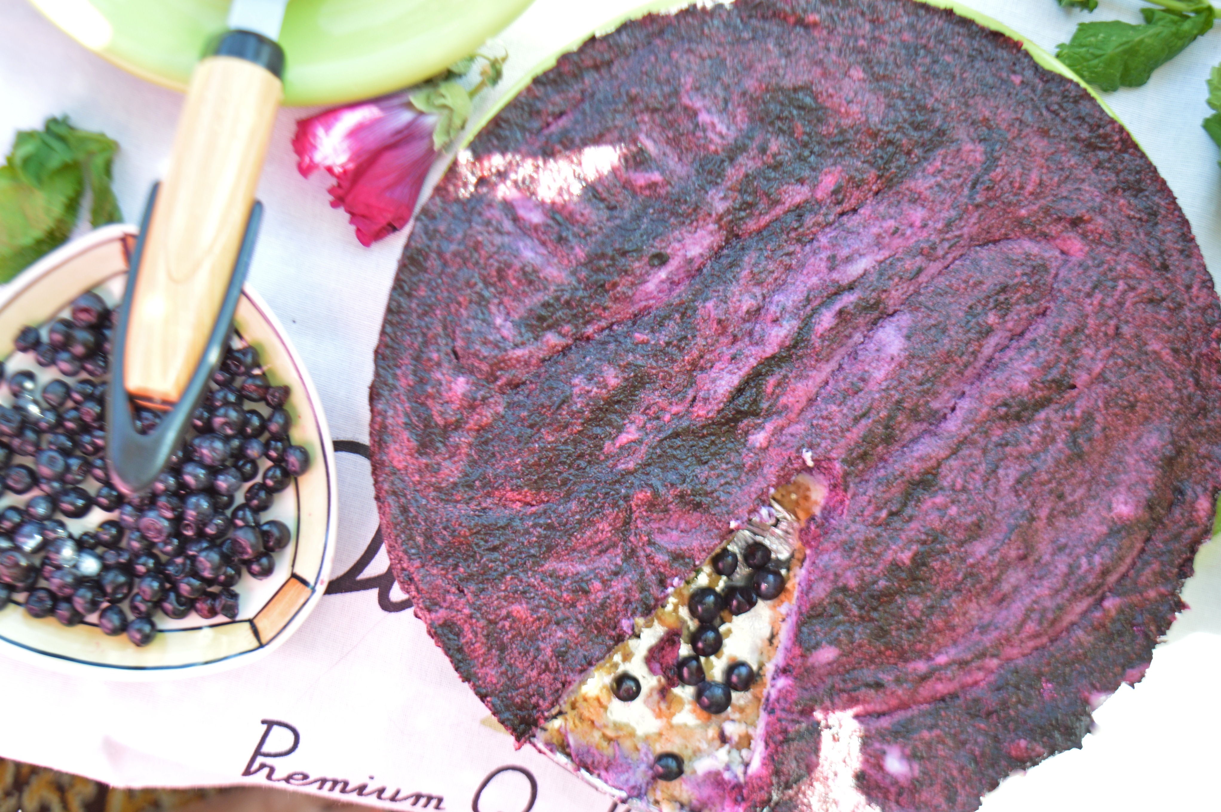 No Bake Aronia Berry Cheesecake