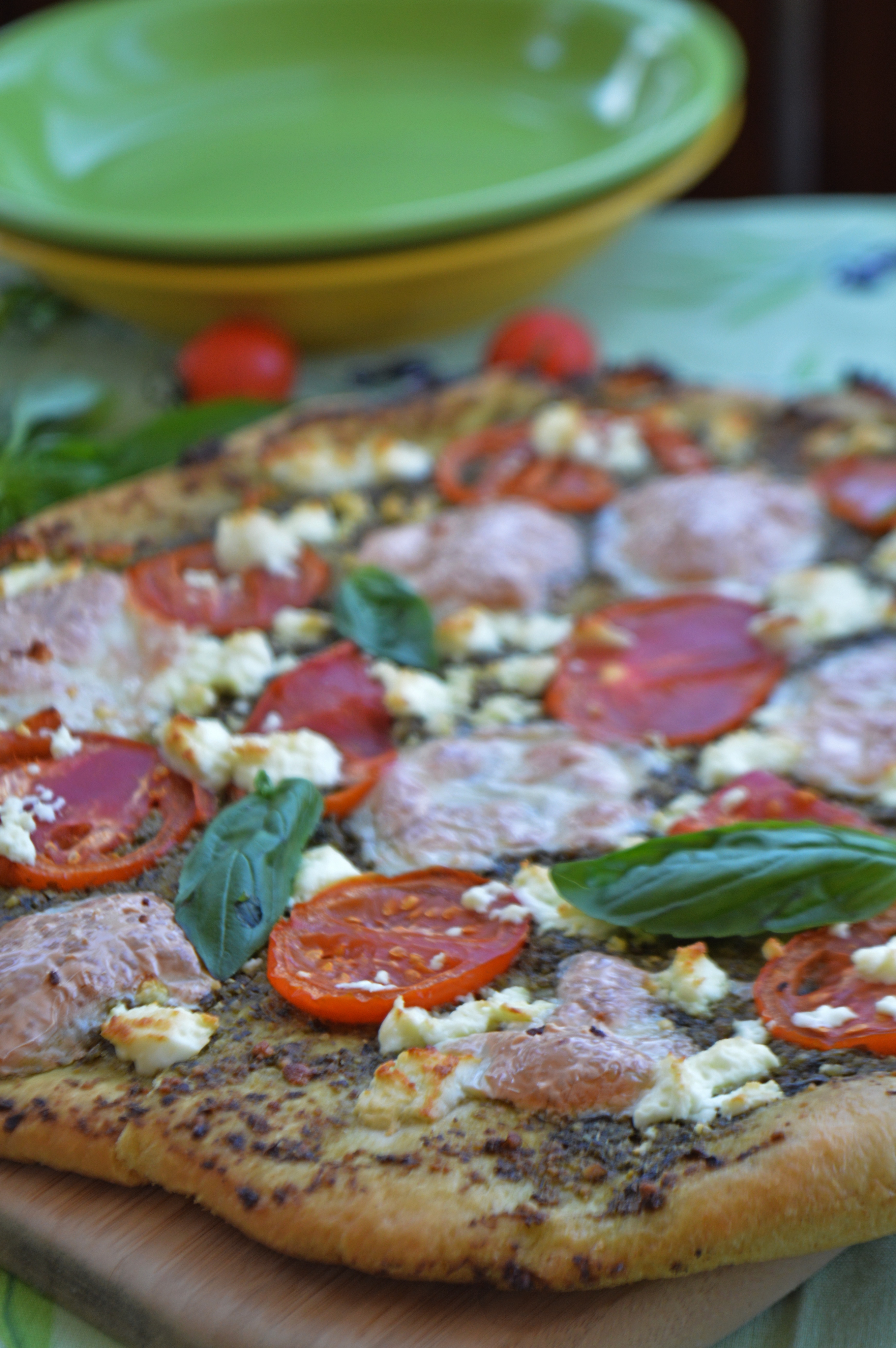 Goat's Cheese & Pesto Pizza