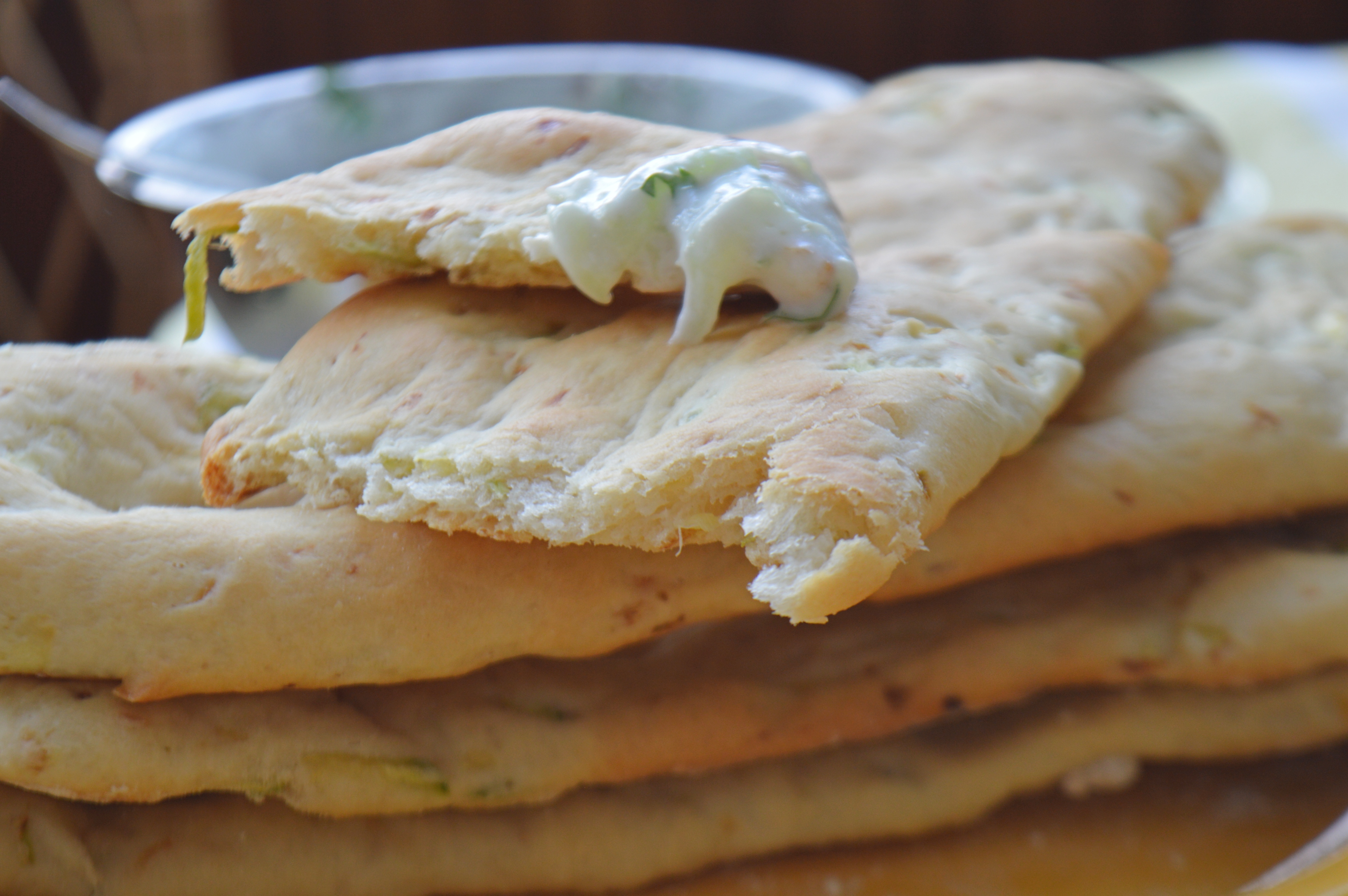 Zucchini Pita Bread