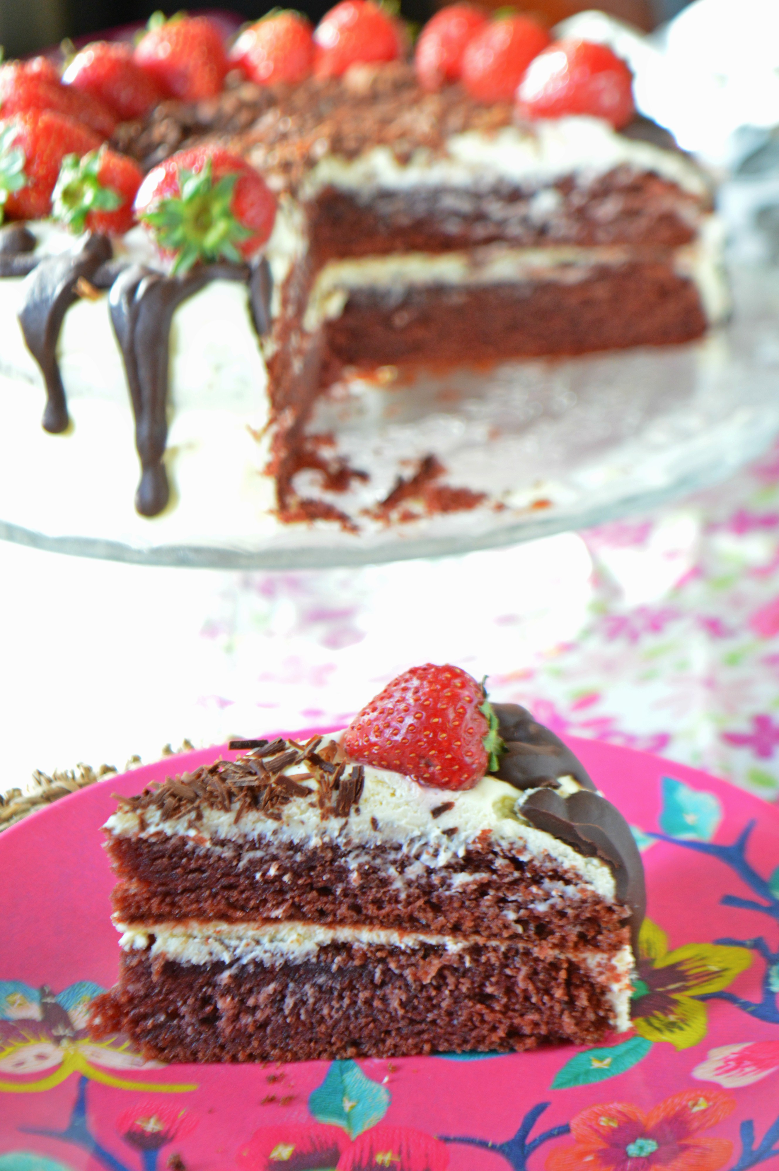 Strawberry Cream Cake