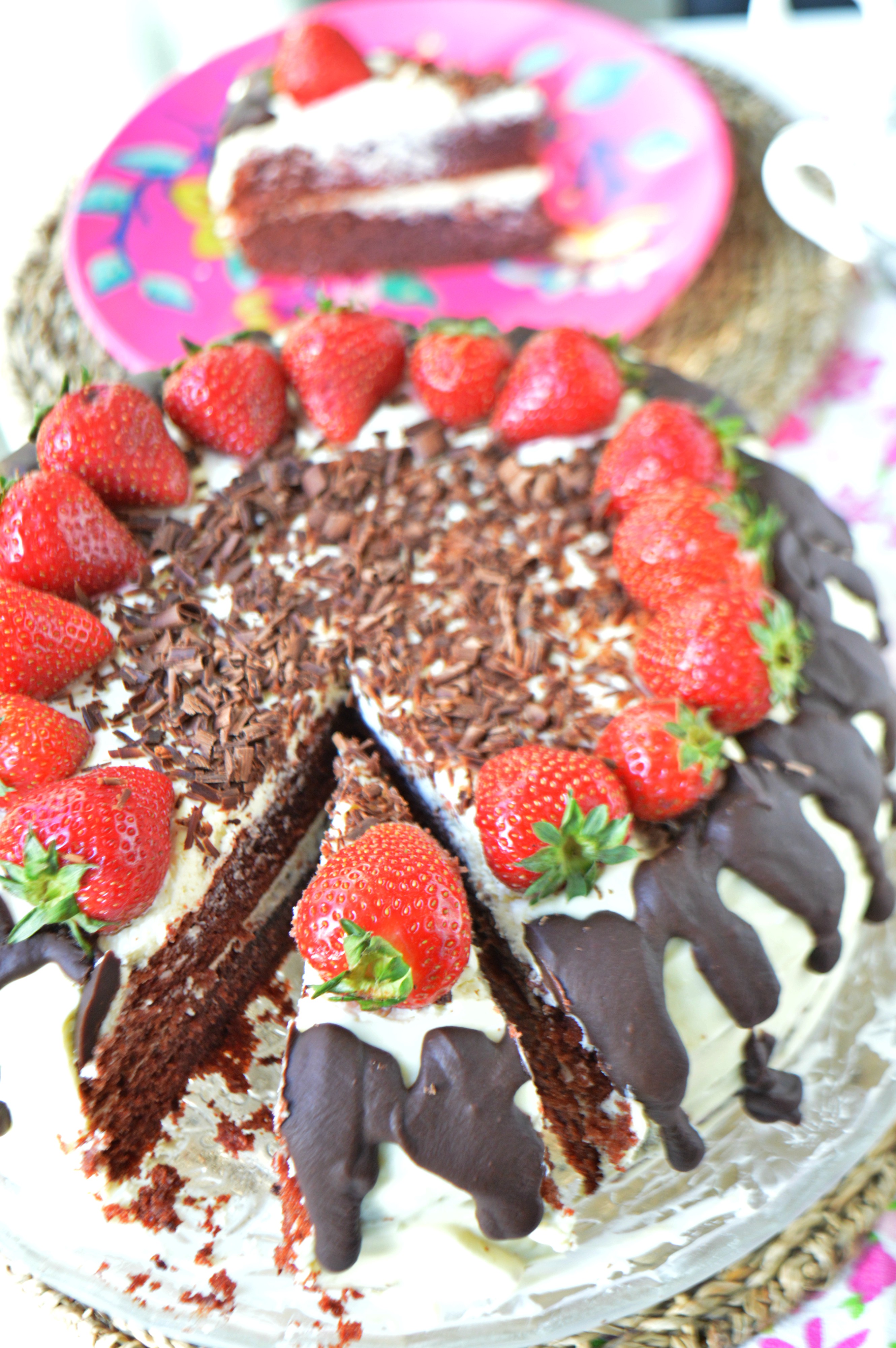 Strawberry Cream Cake